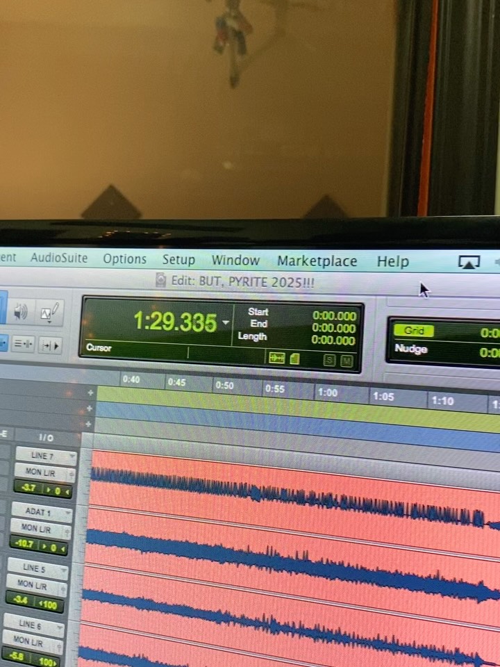 The most fun part about recording a new @butpyrite album is learning the new song names 😂 #backwash #silentbutdeadly #stretchitout #wingnight #punkrock #nyc #nycpunk #ifandonlyifproductions #knuckledownrecords #butpyrite