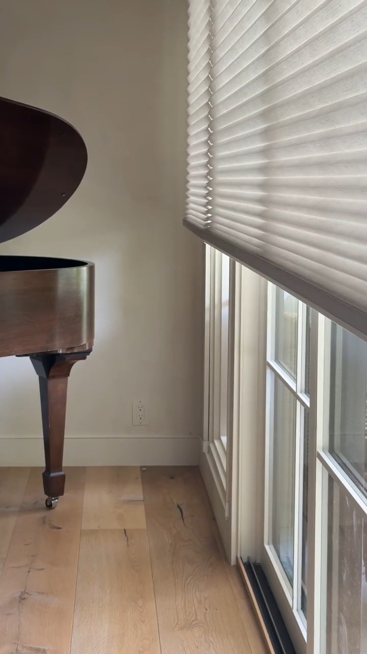 Keeping your home cool has never been so effortless. Ask about our energy-efficient honeycomb shades.