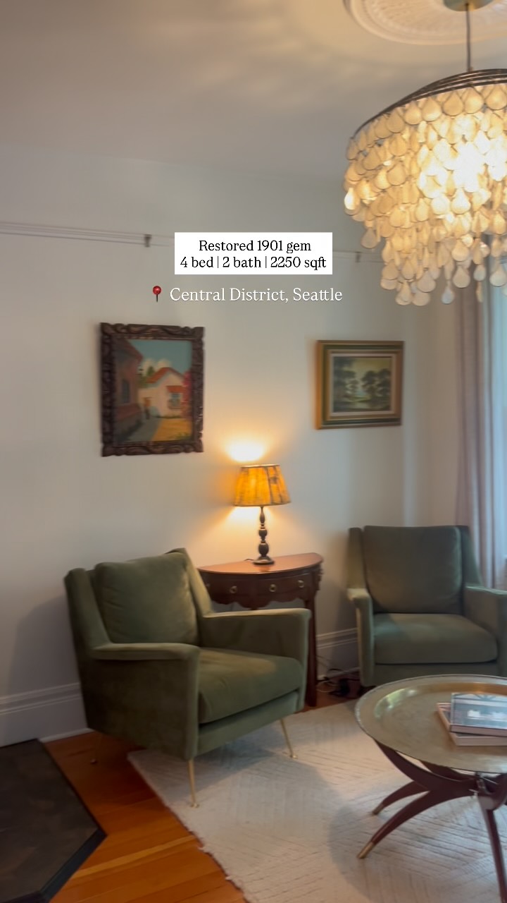 Offered at $1.15M
This home has tons of room for multi generational living or income potential. Lower level used as short term rental in the past.
EV charger, AC, off street parking
Such a great opportunity to own a piece of Seattle’s history!
Listed by: Karen Jones, Redfin
