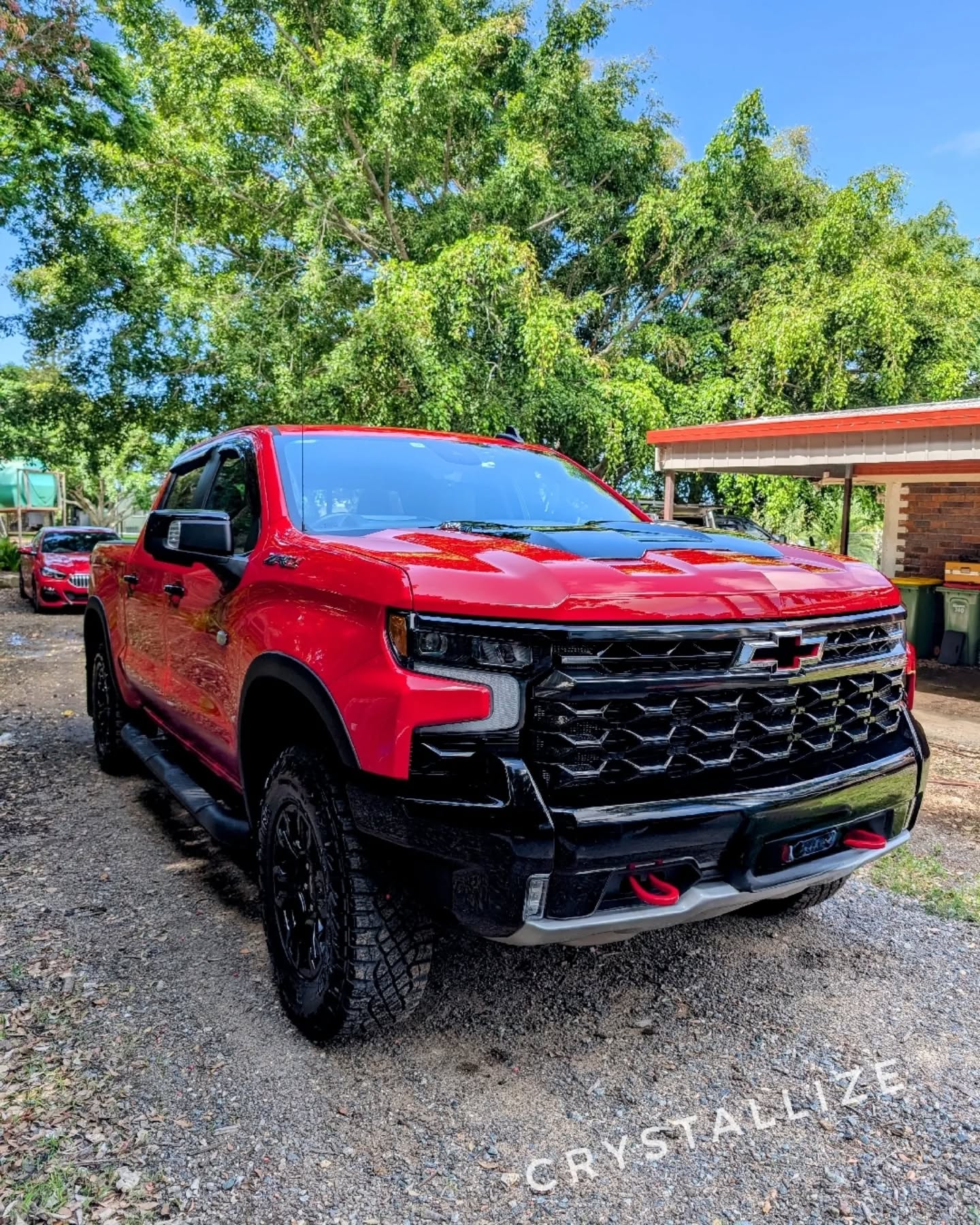 This bright red Chevrolet Z72 is pure presence—massive, tough, and impossible to ignore. With its bold front grille and shiny black wheels, it’s a ute that commands attention.
We gave it a full interior and exterior detail to get it photo-ready for a special function. The reds popped, every surface gleamed, and it was ready to steal the spotlight 😎
At Crystallize Mobile Detailing, we make sure every vehicle leaves looking its absolute best—road or runway ready.