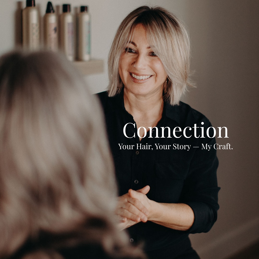 Every woman’s hair tells a story — of confidence, growth, and the unique path she’s walked. My craft is about more than creating a style; it’s about truly listening, understanding your vision, and designing hair that feels deeply aligned with who you are.
From the first conversation to the final touch, every detail is intentional — because when you feel seen, you feel empowered.
Natalie Varrasso