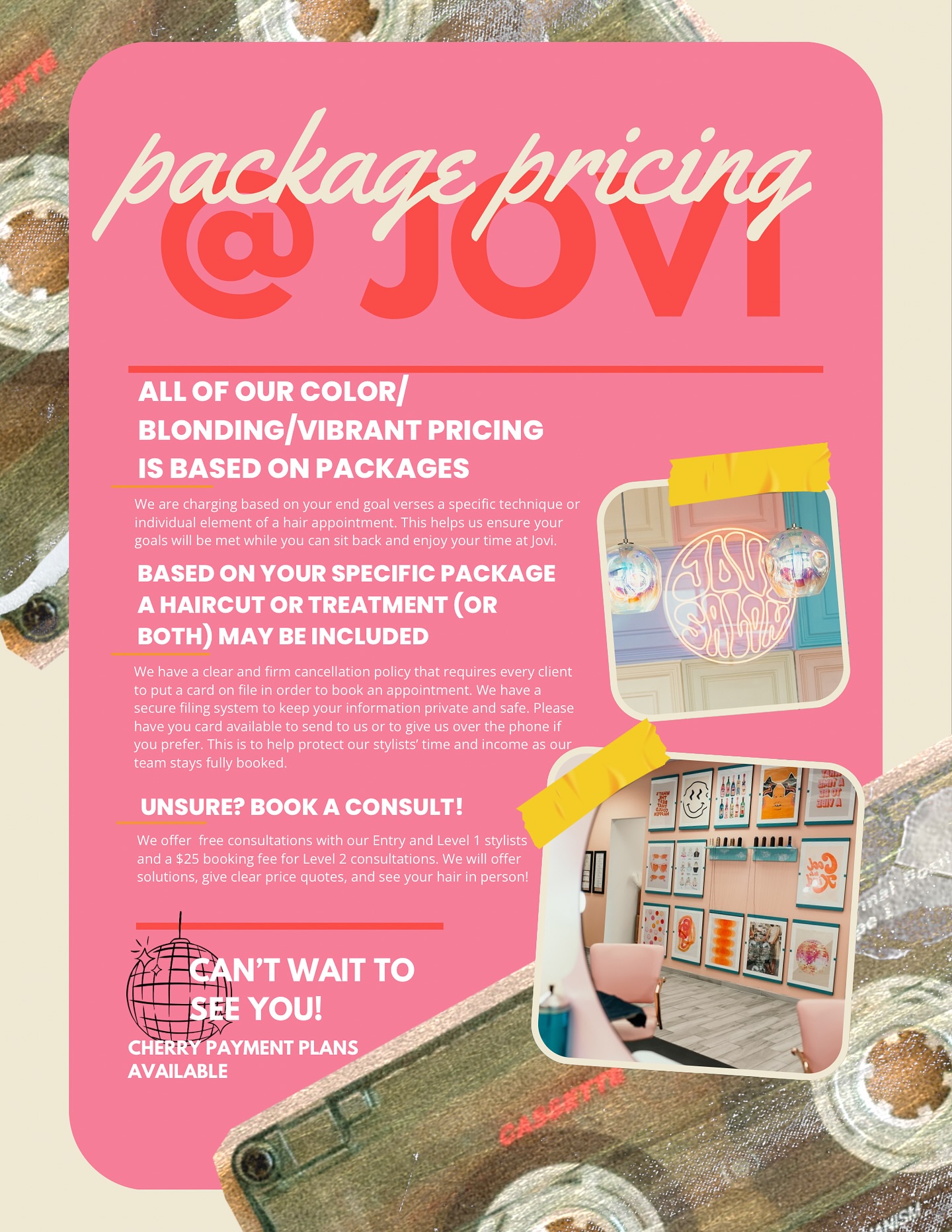 Package pricing has officially taken over Jovi, and it's already been a wonderful transition! Clear pricing, transparency, and everything you need to achieve your look included in the cost. Thank you to every single client who has been supportive and encouraging in this time... you have no idea how much you mean to us! 😘🫶🏻🫰🏻 #jovisalonvb #virginiabeachhairsalon #vbhair #virginiabeachhair #virginiabeach #vabeachhairsalon #757hairsalon #virginiabeachhairextensions #virginiabeachhaircolor #virginiabeachhairstylist