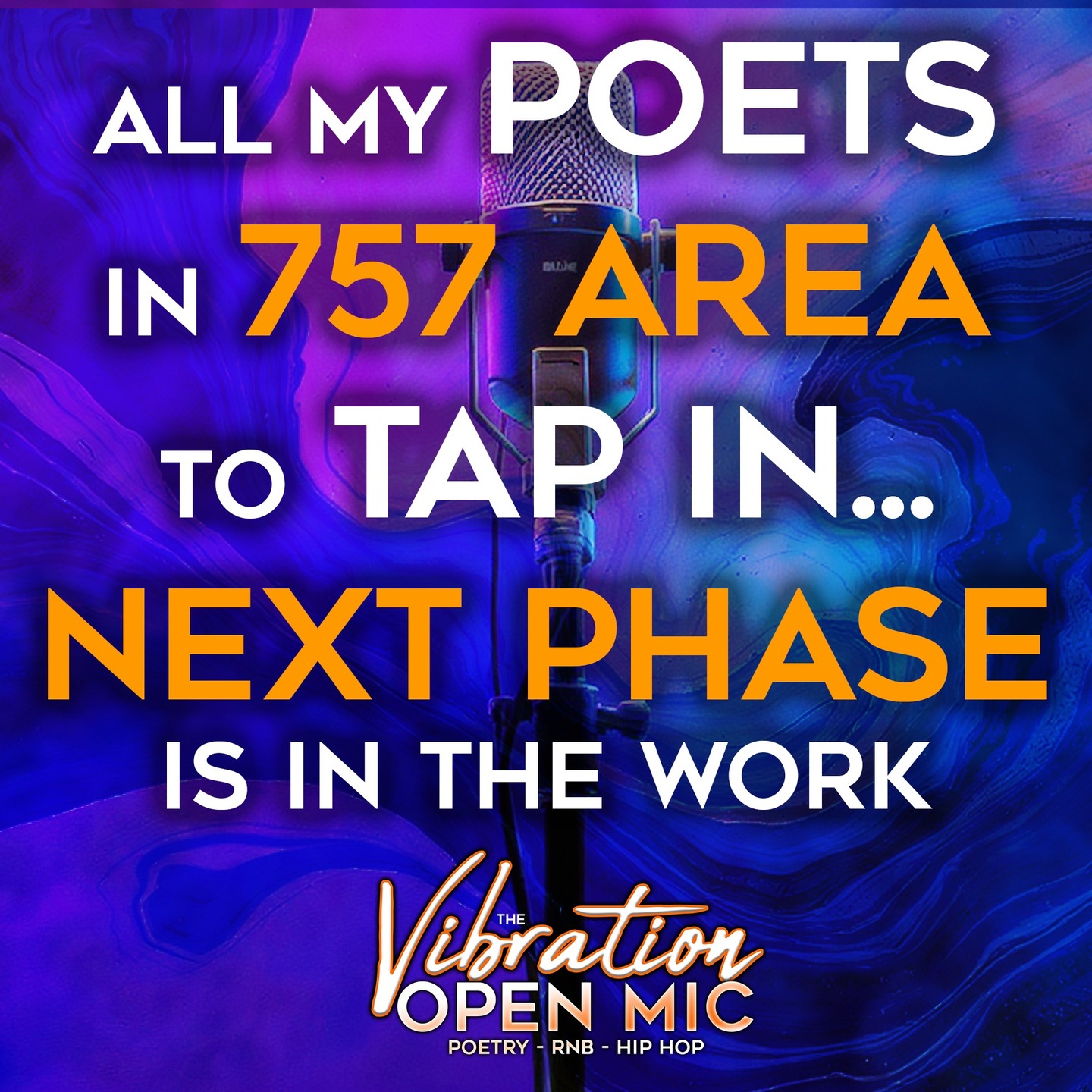 🚨 The Vibration Open Mic is THIS FRIDAY 🚨
But listen… I need ALL my poets to TAP IN with me. 🎤✨
The Next Phase is already in the works, and if you’re dope on the mic… I definitely want to speak with YOU. 💯
Let’s build. Let’s elevate. Let’s vibe. 🔥
#TheVibration #OpenMic #PoetryCommunity #NextPhase