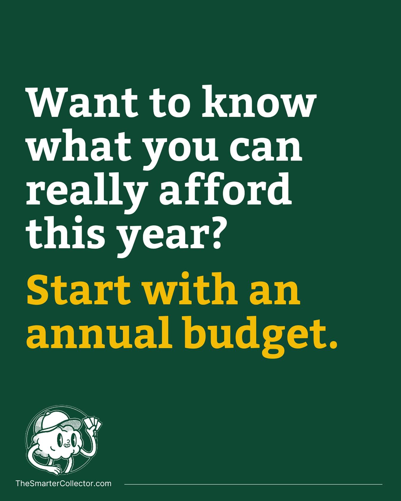It’s easy to think you can grab more than your budget really allows. But the math always catches up.
If you’re putting aside $100 a month, that’s $1,200 for the year. That could look like:
- 12 cards in the $100 range
- 4 cards around $300 each
- Or saving the whole year for a single $1,200 card
What it doesn’t get you is a $2,500 grail unless you’re also selling cards or doubling the amount of money you’re putting into the hobby.
The point isn’t to limit your collecting. It’s to make sure your goals line up with your wallet, so the cards you’re chasing feel exciting, not stressful.
💡 Build your budget. Build your collection smarter.
#thesmartercollector #sportscards #thehobby #collecting #whodoyoucollect #baseballcards #basketballcards #hockeycards #footballcards #topps #paniniamerica #rc #rookiecard #collectwithintention
