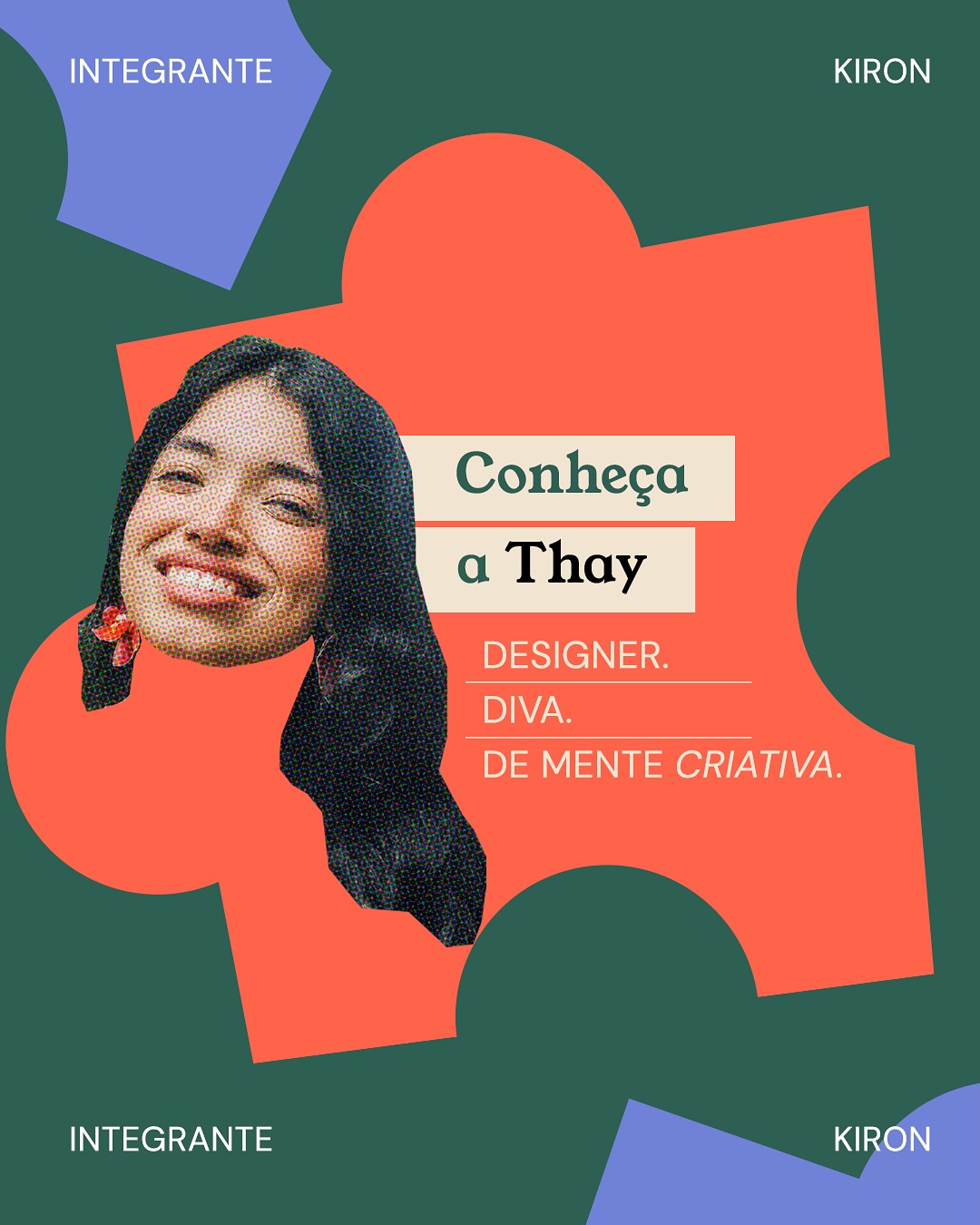 Tem gente que nasceu para criar — e a Thay é uma dessas pessoas. 💜
Carioca da zona oeste, formada em Design Gráfico e com 25 anos. (e com muita estética nas mãos), ela transforma tudo o que toca em arte com propósito.
Na Kiron, ela é presença. É sensibilidade, olhar apurado e aquele toque de diva que dá vida às ideias.
Ah, e ainda sobra talento para assinar sua própria marca de moda, a TRECO Studio. Porque com ela, tudo envolve arte.
A verdade é que a gente tem sorte de ter uma profissional e uma pessoa como a Thay no nosso time. Que alegria dividir os dias com ela.
#thaynakiron #trecostudio #designcomafeto #divacriativa #orgulhodetime #criaçãocomsentido #agenciakiron