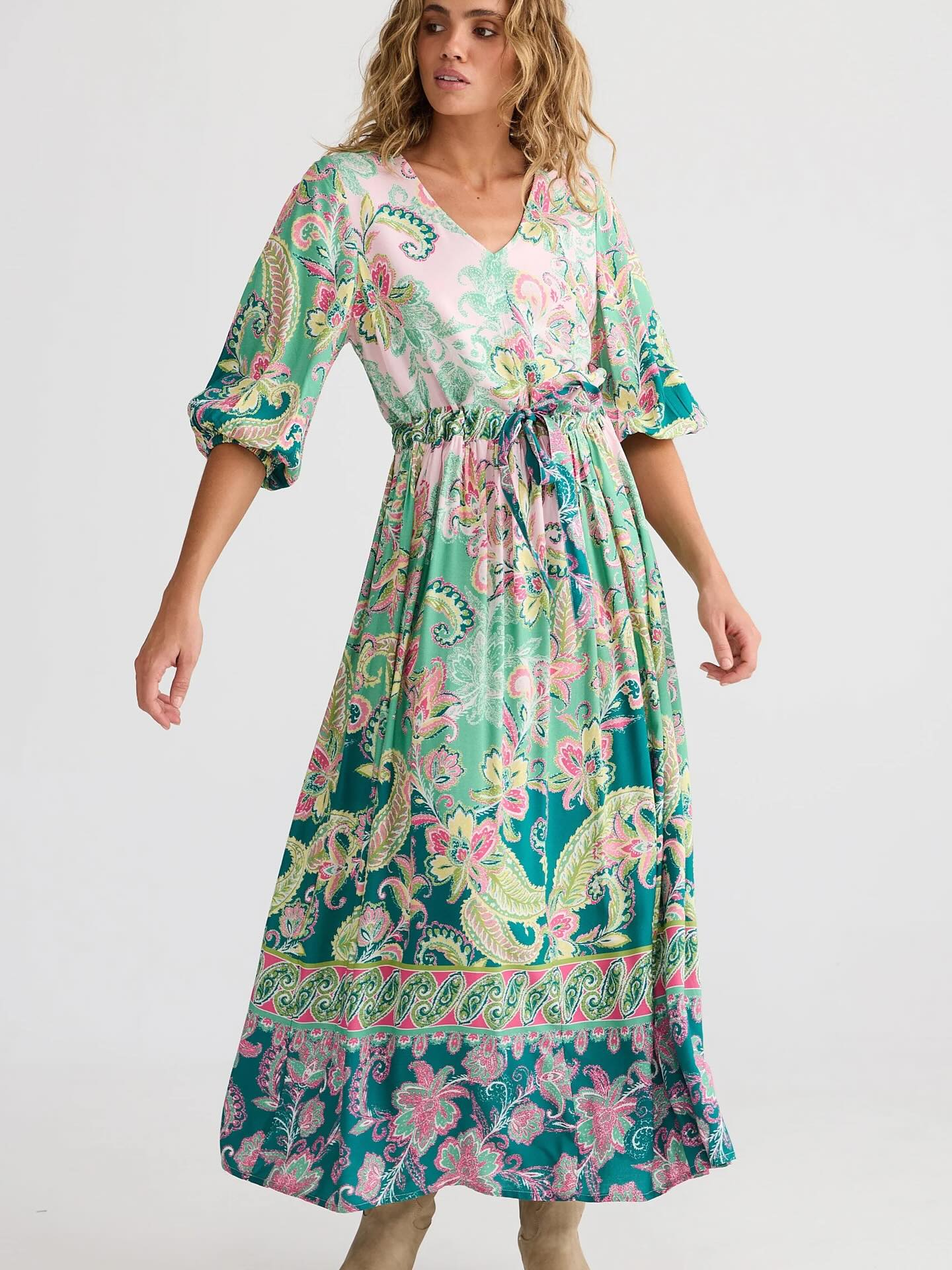 Isabella Maxi Dress - Paisley Dream
