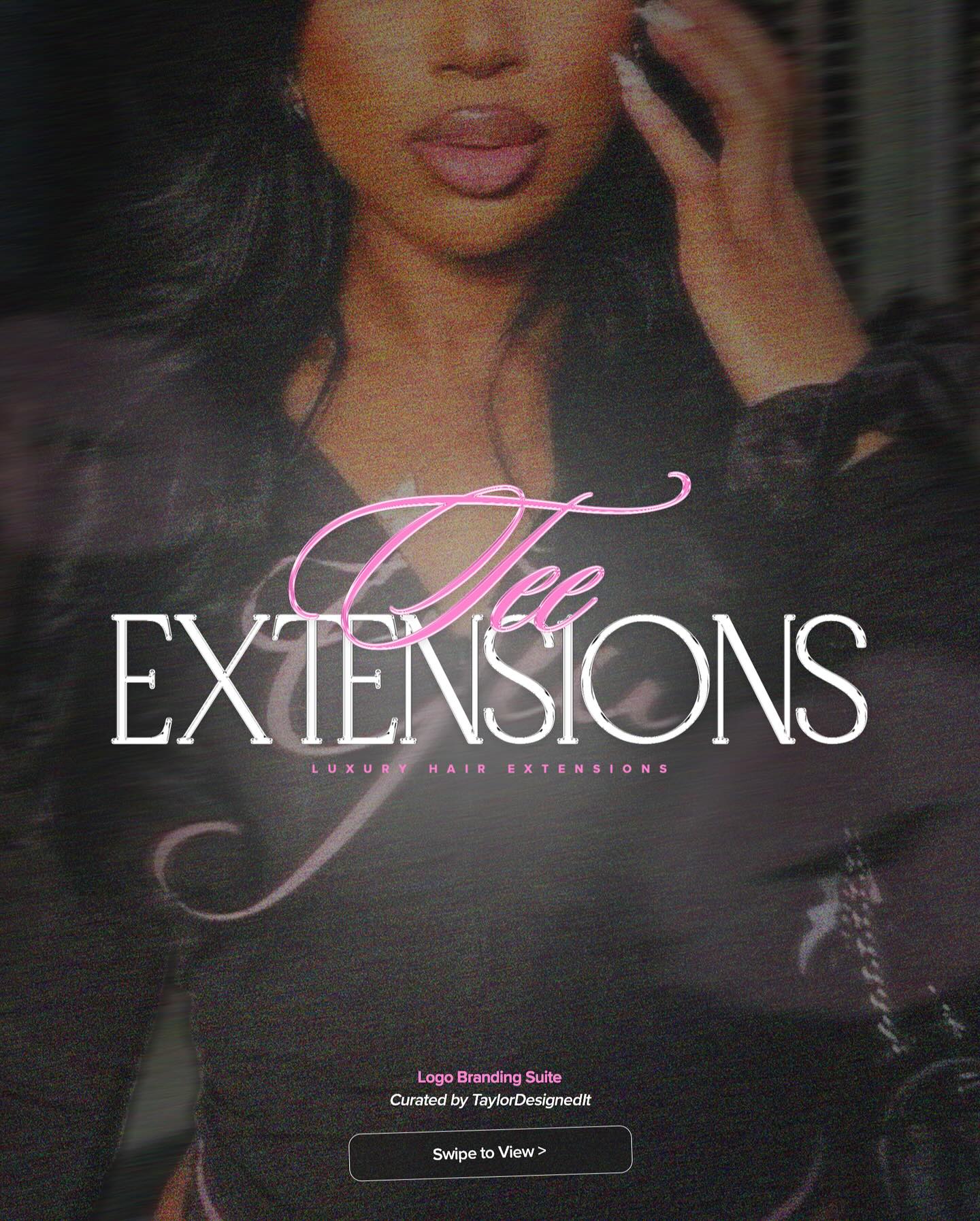logo branding suite | tee extensions 💋🎀
one of my fav suites thus far — such a perfect girly & luxury brand, ugh. i’m so obsessedddd!
my new client, natisha, originally booked a premade logo design, but once we sent her draft— she couldn’t settle for just that! 🤭
we upgraded her to our logo branding suite, designed her alternative logo + submark logos — in other words, she came with only a brand name and 2 colors, and she left with all of this:
♡ 3 logos
♡ brand color palette
♡ brand fonts
♡ a brand vision-board
♡ a logo suite visual board
♡ a full guide on how to use her logos
♡ over 50+ logo files
my girl is ALL SET! and she couldn’t be happier.
after witnessing the result of what happens when you invest in your brand, you GOTTA be next, babe! <3
let me know your thoughts belowwww.
let’s dive into bettering YOUR branding, girly!
questions or ready to start? let’s chat ⤷
୨୧ info@taylordesignedit.com
♡ www.taylordesignedit.com
★ @taylordesignedit