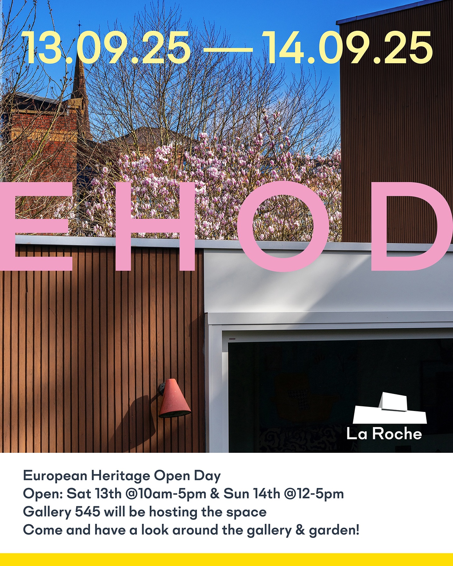 We’re one of over 300 venues featuring in the European Heritage Open Day this weekend. We’re open Saturday 13th 10am-5pm, and Sunday 14th 12-5pm.
The theme this year is ‘Architectural Heritage: Past Structures, Future Connections’, which I suppose is quite appropriate for us as we continue to strive to bring new life and community purpose to this beautiful modernist home.
All events are free across NI. There are a few neighbouring venues open at @theharrisonbelfast , the Ulster Museum and Queens University. Please stop in as part of the wider south Belfast tour!
Francesca from Gallery 545 will be hosting the space here, and will have a selection of artworks on display, alongside some works from our permanent collection. Everyone welcome ;-)
#EHOD2025 @gallery545online #openhouses #artgallery #homegallery