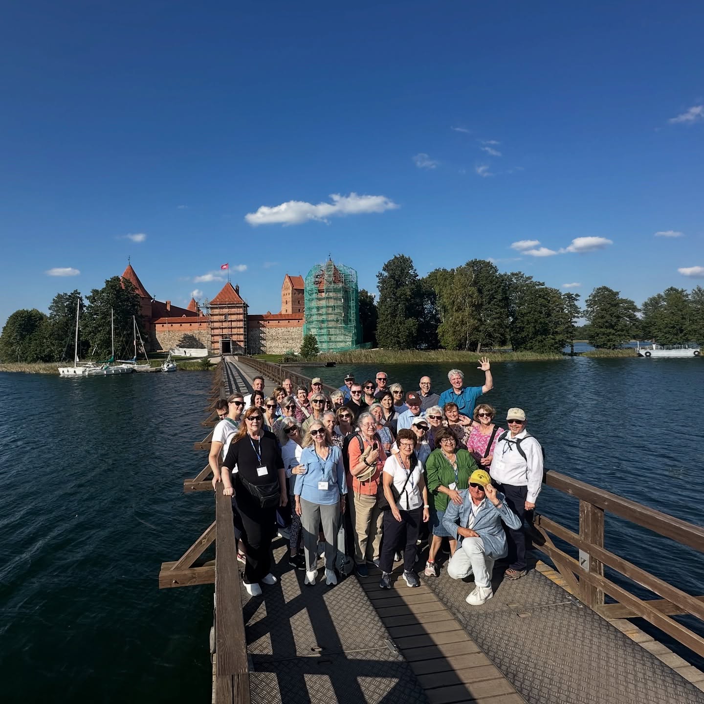 This week on the Poland/Lithuania Pilgrimage, our parishioners visited a medieval castle in Trakai, St. Casmir Jesuit Church, the Lithuanian Presidential Palace, and the Shrine of Mother of Mercy. Father Laniauskas said Mass at the Shrine of Divine Mercy and at the tomb of St. Casmir, the patron saint of Lithuania and Poland.