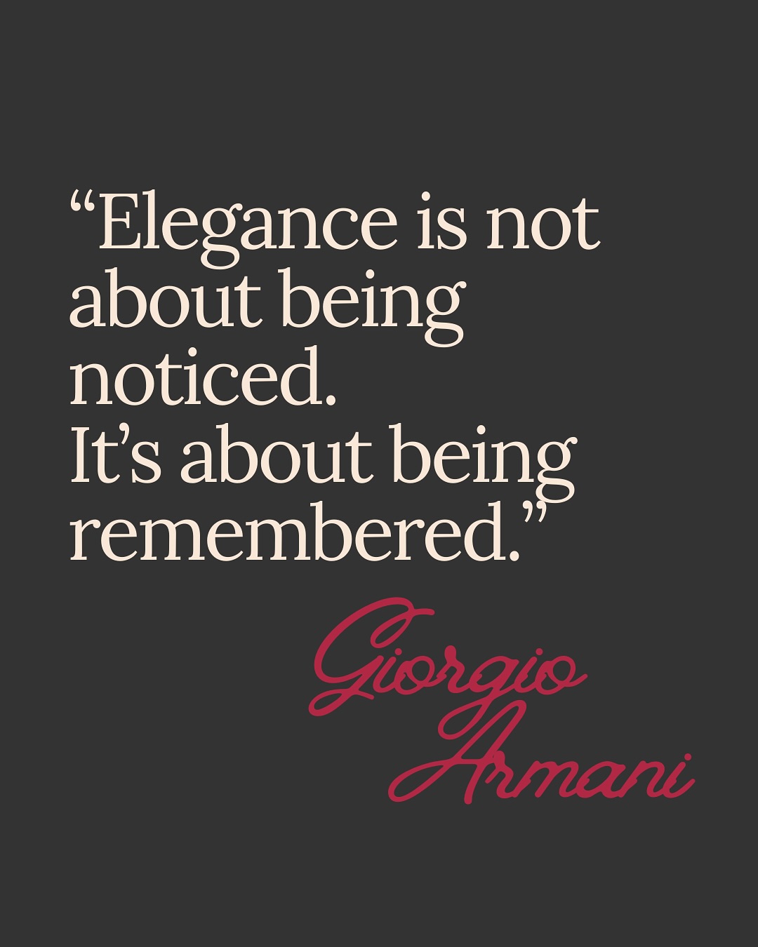 Giorgio Armani didn’t just redefine fashion.
He rewired how we carry ourselves in the world.
This week, we say goodbye to the man who taught us that power doesn’t need to shout - it can whisper, and still be unforgettable.
As a fashion psychologist, I see his influence not just in closets… but in confidence, posture, and presence.
🖤 To everyone mourning his loss:
Le mie più sentite condoglianze.
His presence will be missed far beyond the runway.
#GiorgioArmani #FashionPsychology #Elegance #QuietPower #ArmaniLegacy #StyleAndIdentity #EnclothedCognition #EmotionalStyle #WhatWeWearMatters #GriefAndStyle #PsychologyOfFashion