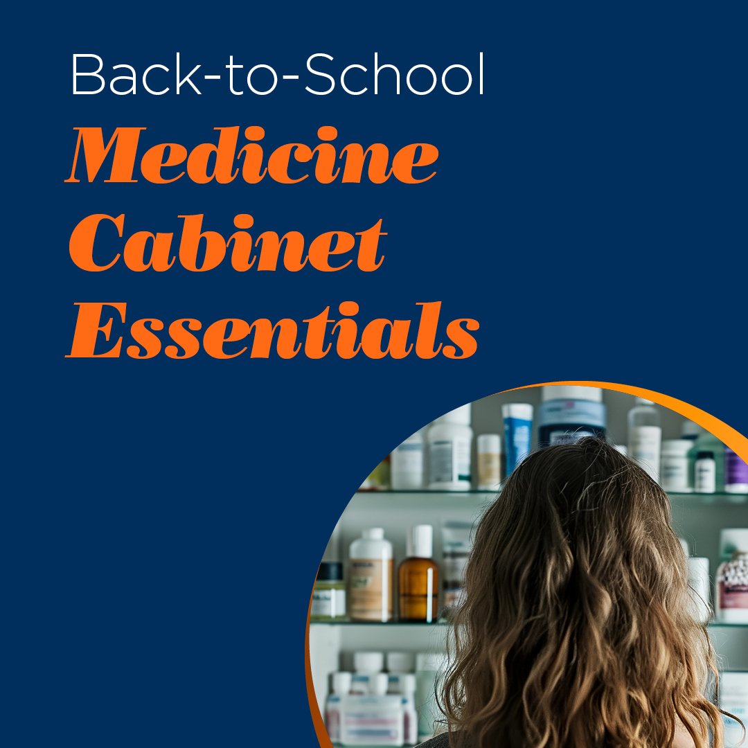Back-to-school season is in full swing! ?✏️ Make sure your family is prepared for the inevitable coughs, colds, and congestion that follow with these medicine cabinet essentials.