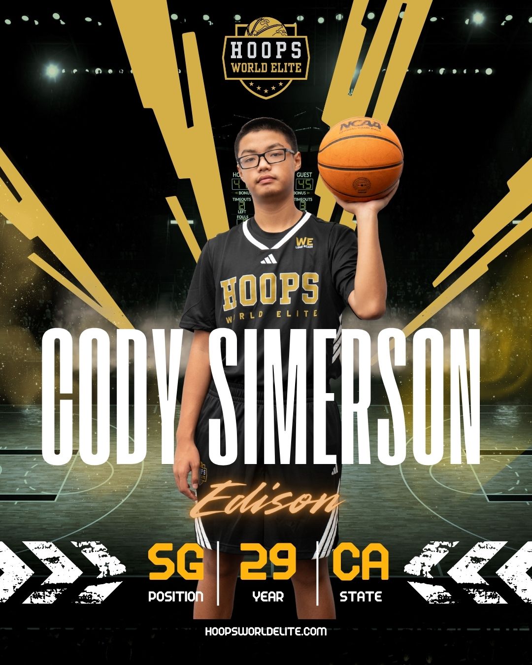 🔥 Freshman on the rise!
Meet Cody Simereson (2029), shooting guard from Edison High School in Orange County.
A strong finisher at the rim with deep shooting range, Coy brings a complete offensive game. Expect him to make an immediate impact in the Sunset League: even as a freshman. 🌟
The future is bright, and the grind is just beginning. 💪
#SunsetLeague #ClassOf2029 #HoopsWorldElite #OCBasketball #RisingStar @cody._.s27