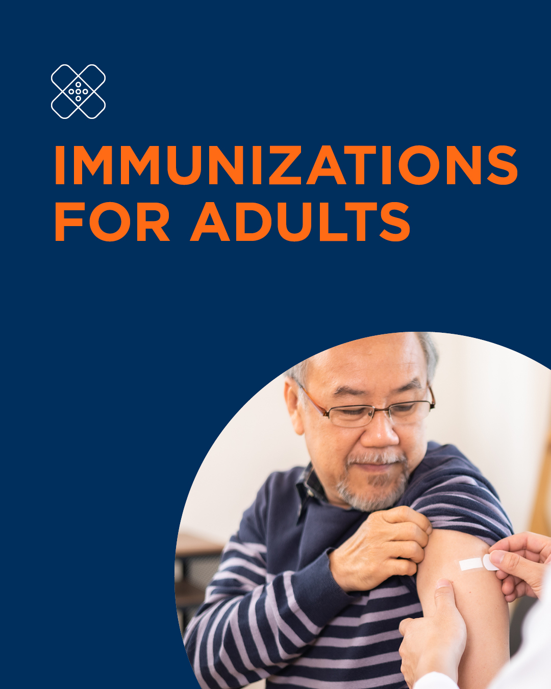 Immunizations aren’t just for kids—adults need them too! Stay protected as you age by learning which vaccines are right for you. For personalized advice based on your age and health conditions, speak with our pharmacist.