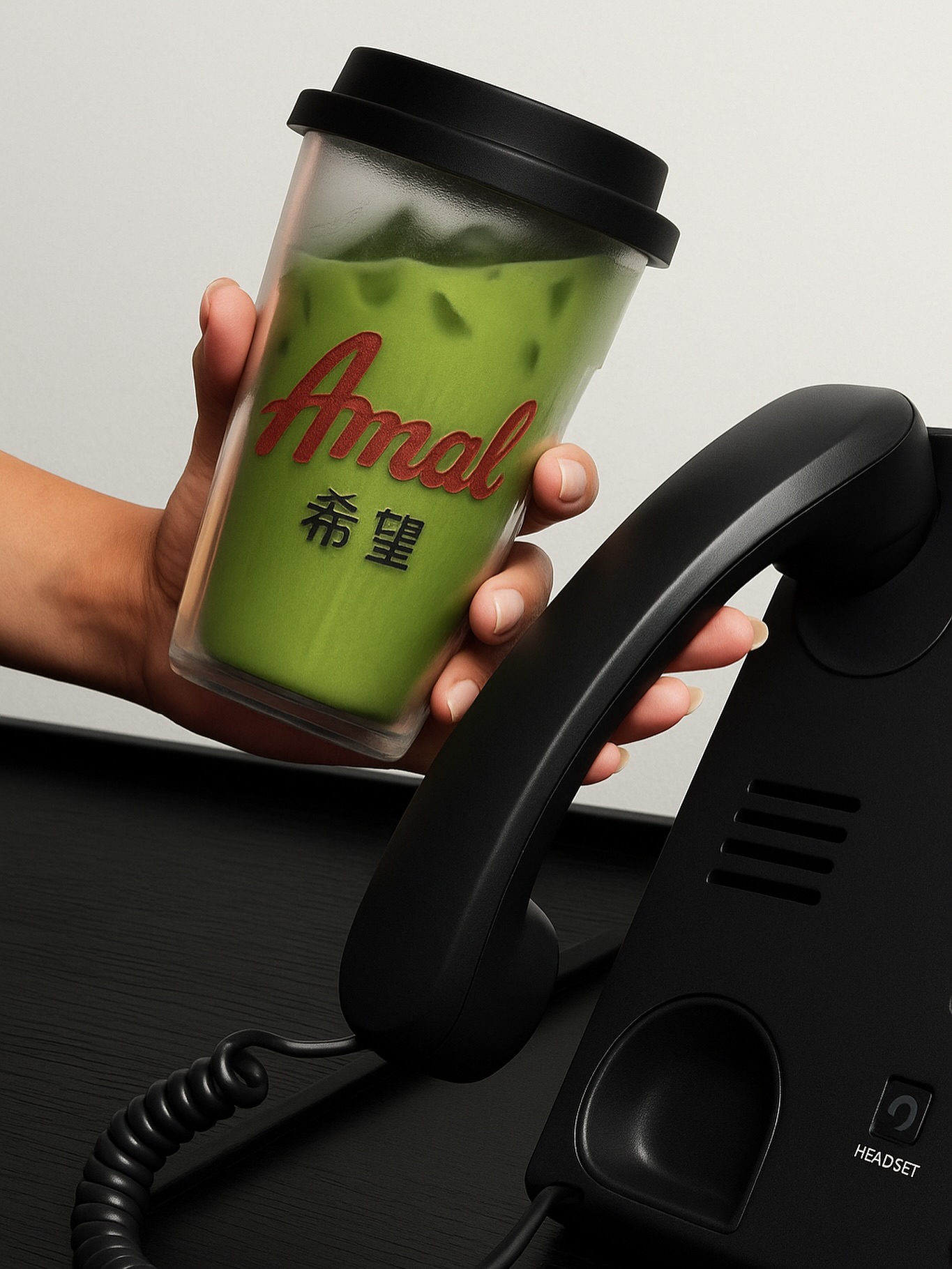 Matcha on the Go 💚🍃😬 #AmalMatcha