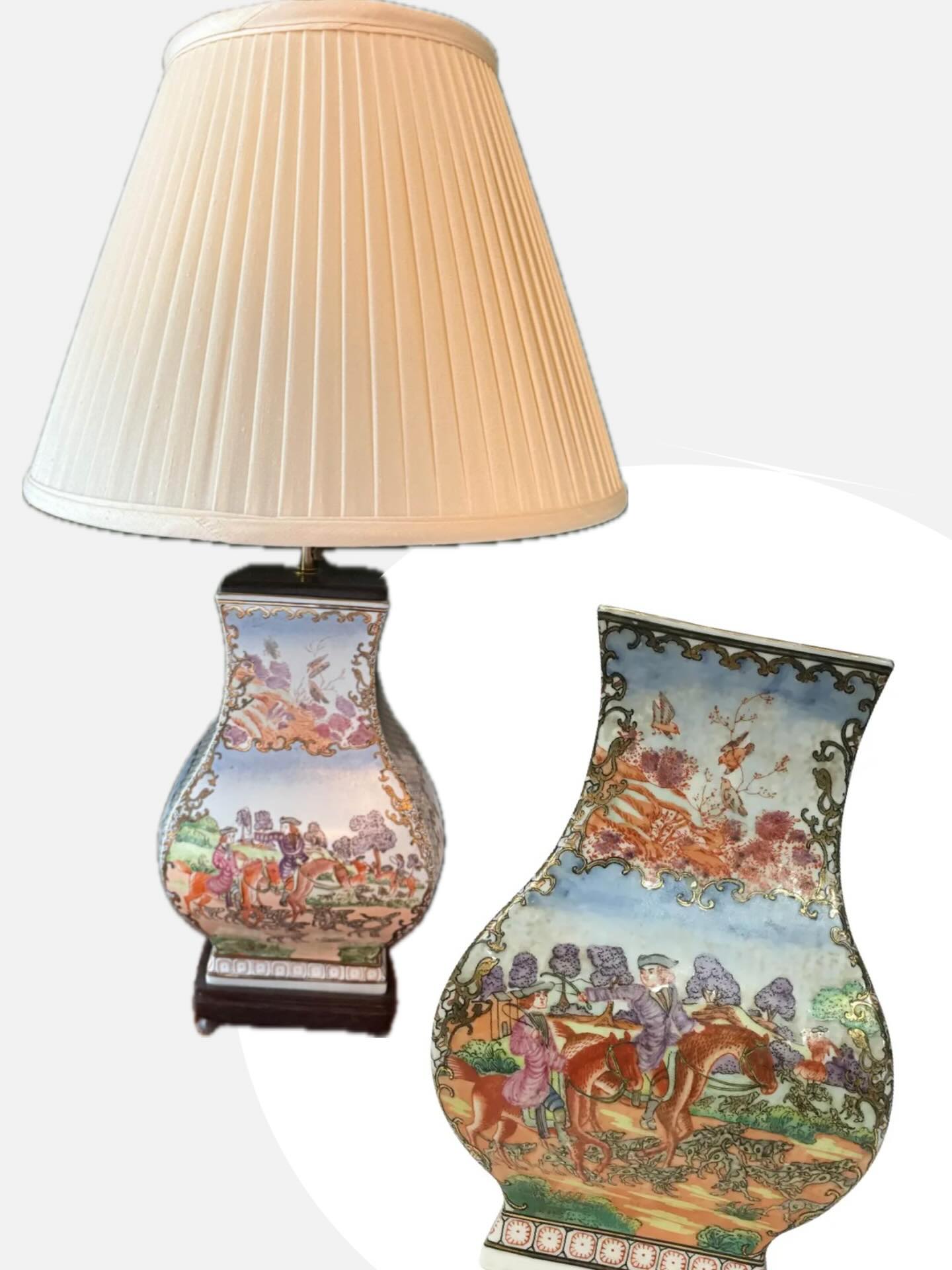 VINTAGE CHINESE HUNT SCENE LAMP ?✨
31” H (to top of finial)
Wood base
Excellent working vintage condition.
CLAIM 395 + ? // DM TO PURCHASE
ALL PAYMENTS ACCEPTED + PAYMENT PLANS
#vintage #chineseexportporcelain #huntscene