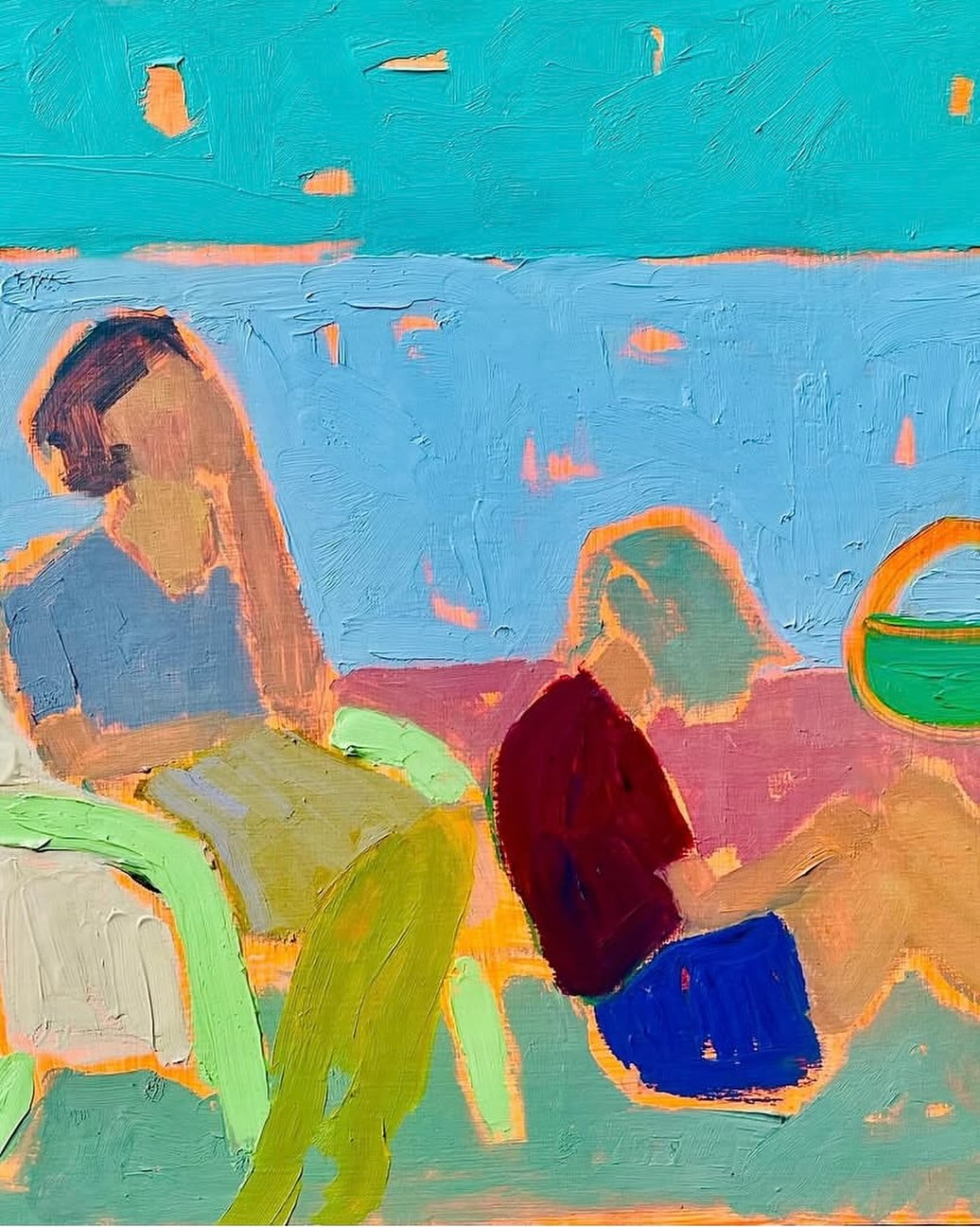 ? THE PICNIC ? what a dreamy piece by the talented Sarah Muir Poland who we are thrilled to represent. We are so lucky to be taking a new selection of work to @affordableartfairuk this October in London. These works are pure escapism twinned with vibrant colours and Sarah's figures are effortlessly contemporary and chic! What is there not to ADORE about her work ?? #artgallery #artforsale #artwork #artforthesoul #artforyourwalls #artforthehome #artforinteriordesigners #interiordesign #luxury #luxurylife #buyart #artcollector