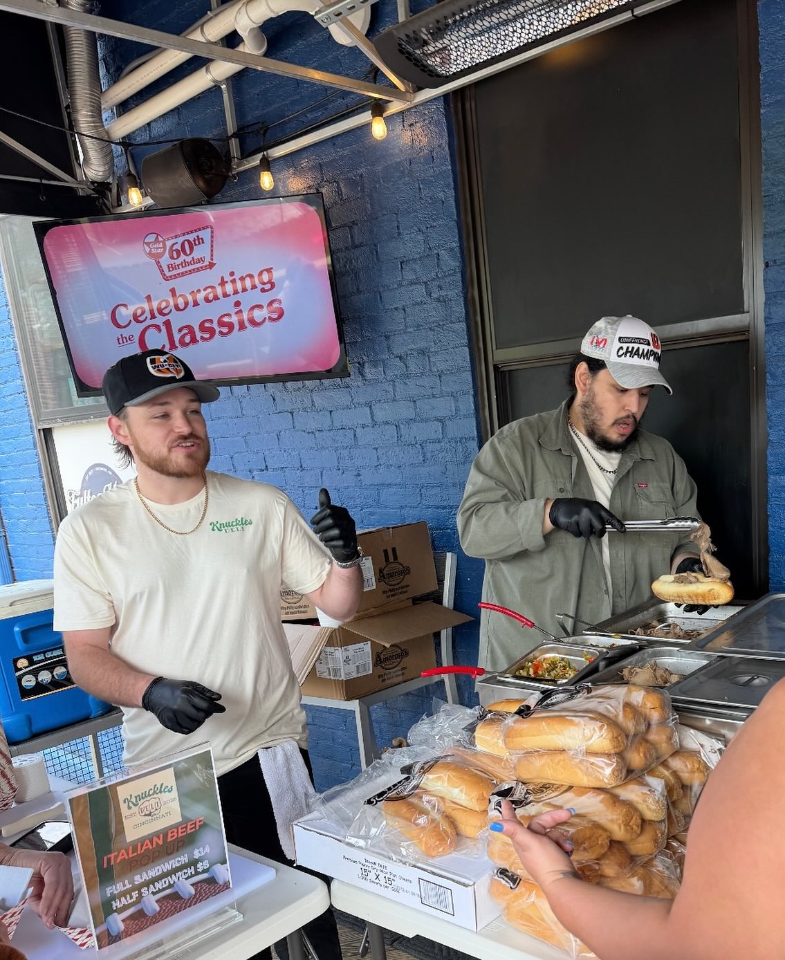 Nothing beats Game Dey food and we’re pumped to have @knucklesdeli back for another pop up this Sunday! Starts at 12 🫡