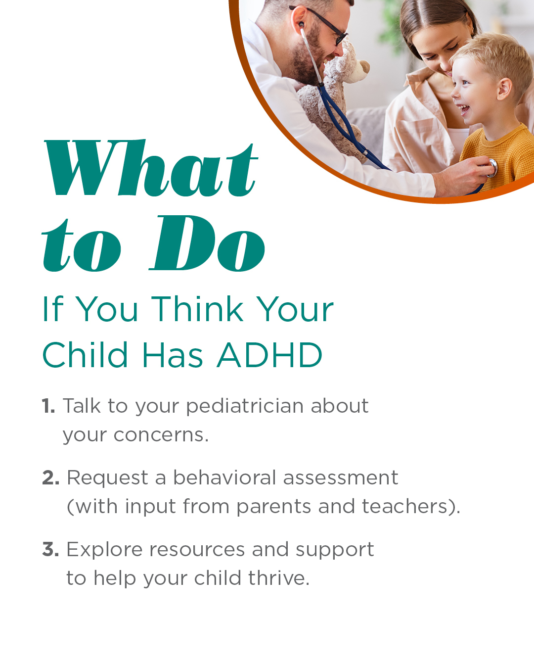 If you think your child might have ADHD, it's important to know that early diagnosis and the right support can help them thrive. Here's how to take the first steps.