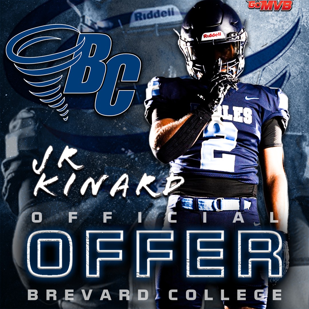 Shoutout to JR Kinard for scoring his official offer to Brevard College! Way to go, JR! 🏈
#GameChanger #NCAAfootball #studentathlete #hsfootball #footballprospect #NextLevel