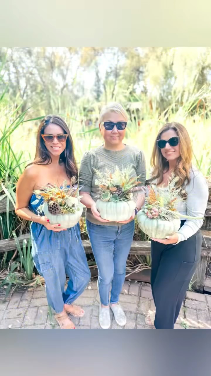 This weekend we kicked off our annual Succulent Pumpkin Workshops at The Flower Farm, and wow—what amazing creations came out of these lovely ladies’ hands! These fall favorites are always a hit, and we love seeing everyone’s unique styles shine through.
We still have several more workshops coming up. Don’t miss your chance to join in on the fun and make your very own beautiful succulent pumpkin.
Tickets are available now on our website grab yours before they sell out! www.GatherStudioandEvents.com
