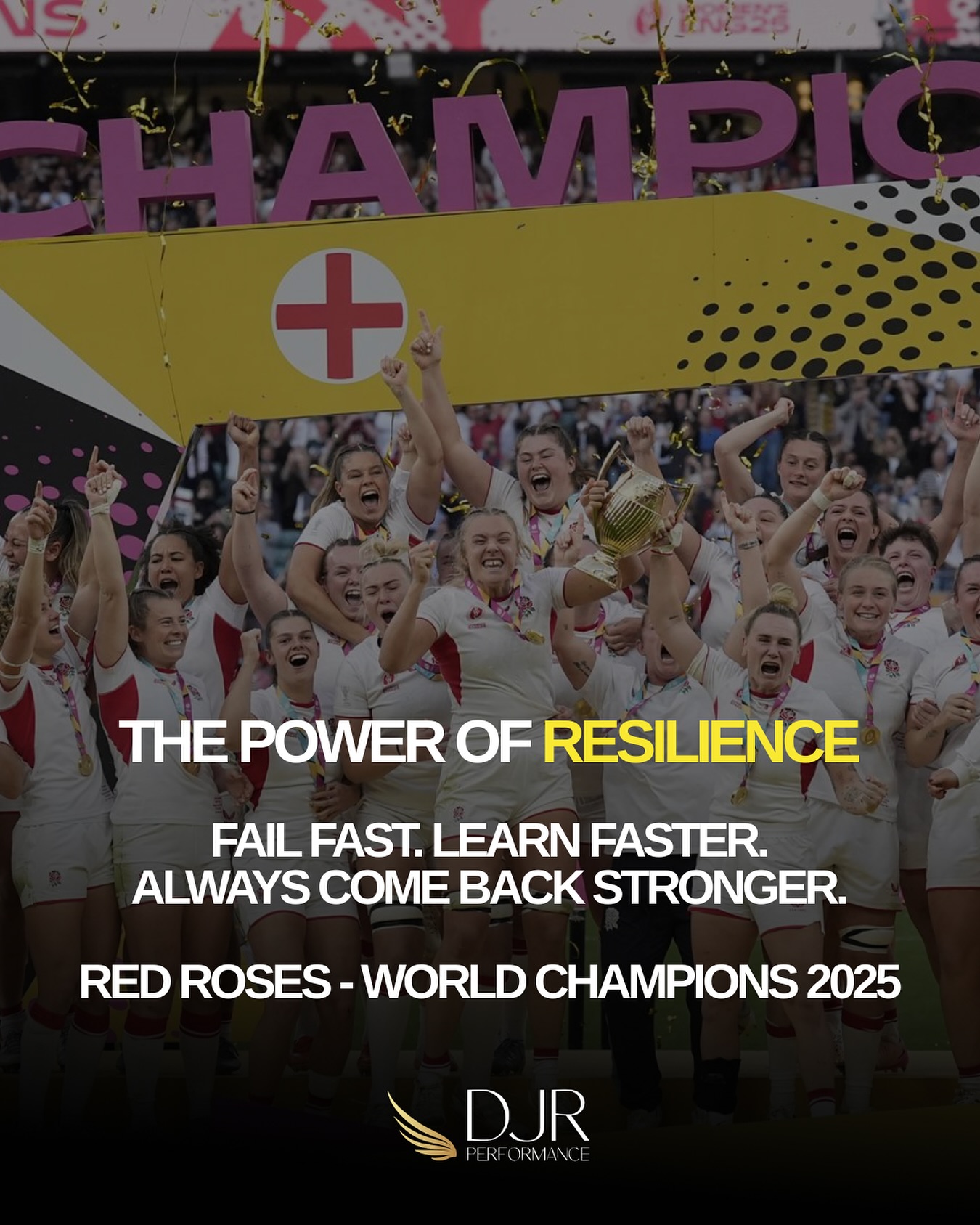 A show of pure resilience.
This team could have easily let their past experiences cloud them. Instead, they used it as fuel and came back stronger.
Red Roses - World Champions 2025 🏆
#performancepsychology #redroses #rwc #rugby
