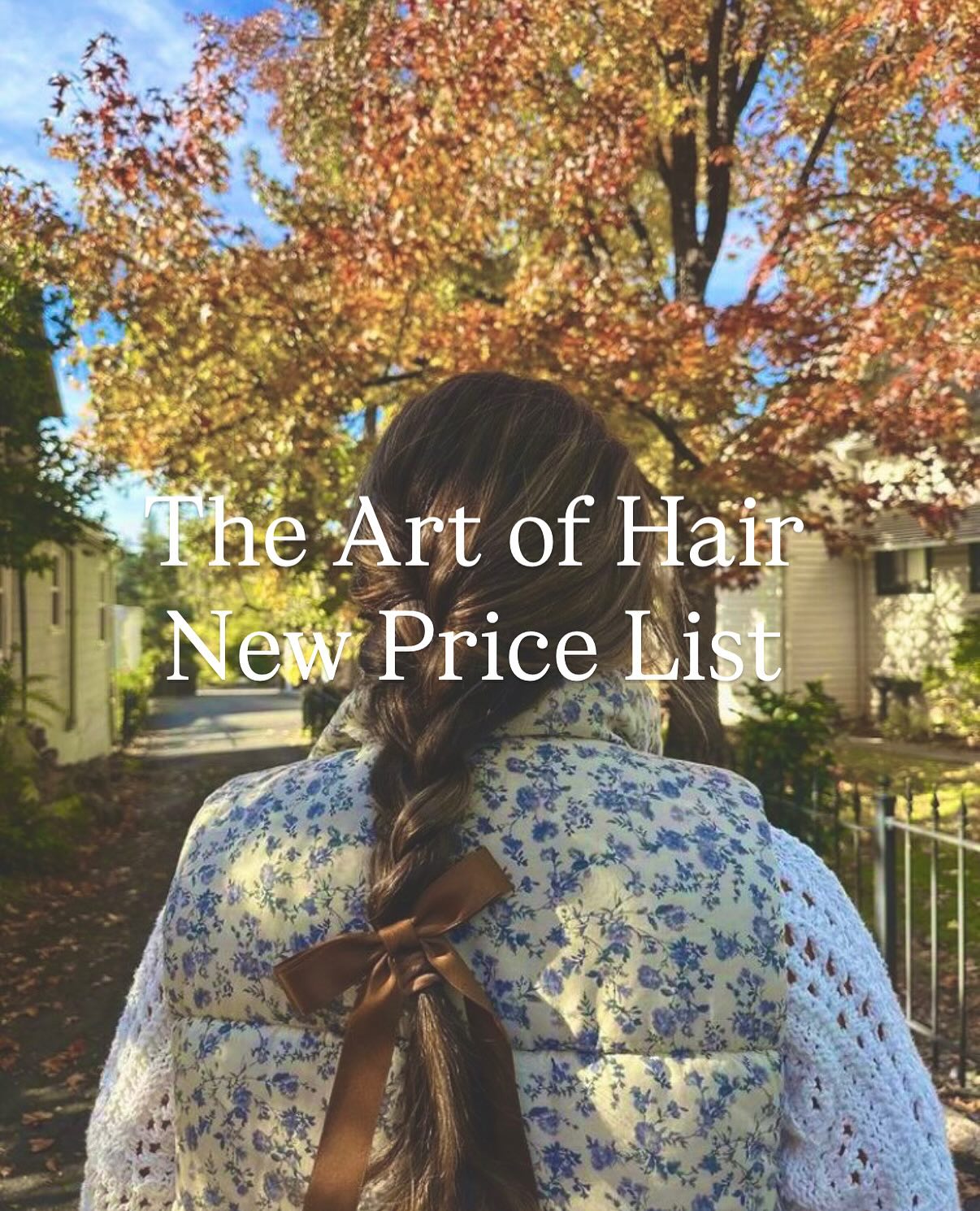 ✨ Updated Prices ✨
Thank you all who continue to support us here at The Art of Hair. In order to keep providing the services you all love, we have implemented a slight increase of our prices to keep up with the economic demand. We appreciate your business and hope to see you at your next appointment 🫶🏼💕
