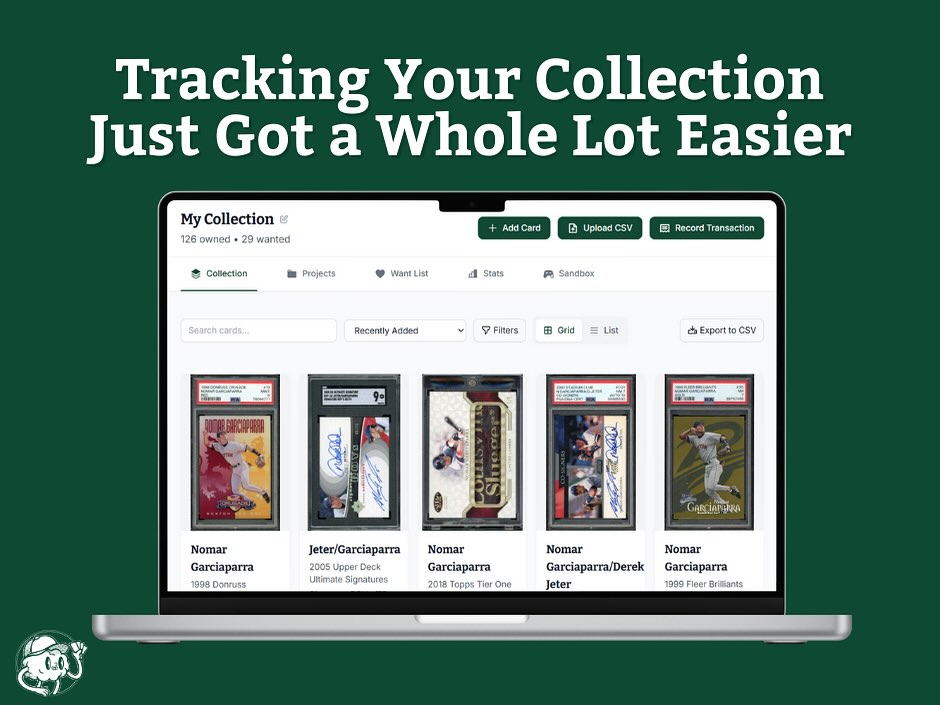 Every collector has a superpower outside the hobby, an eye for design, a head for numbers, or the grit to win a 2AM bidding war.
Mine is Finance, Accounting, and Strategy. And it’s what pushed me to build something bigger than guides and player profiles: The Smarter Collector Platform.
Right now, collecting is scattered—spreadsheets here, auction sites there, money tracking that feels like a part-time job. The platform brings it all together: your collection, wantlist, projects, stats, and financials all in one place.
It’s built for collectors who’d rather spend time with their cards than their spreadsheets.
Check it out free at the link in bio—and tell me, what skill do you bring to your collecting?
#thesmartercollector #sportscards #thehobby #collecting #whodoyoucollect #baseballcards #basketballcards #hockeycards #footballcards #topps #paniniamerica #rc #rookiecard #collectwithintention