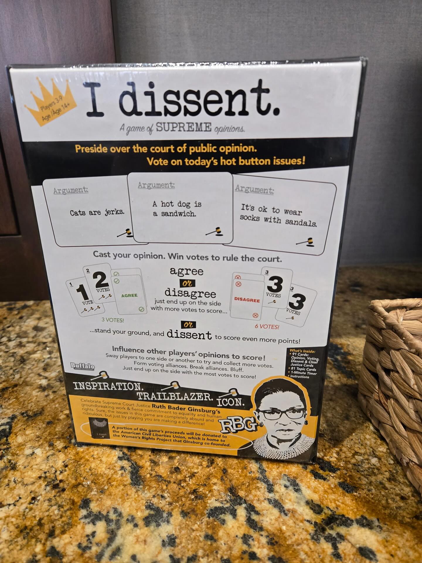 I Dissent. A game of supreme opinions. Brand new game. Never been opened. Perfect for a budding attorney. $15.
#friendsofthecamarillolibrary #friendsbookstore #books #read #nonprofit #gentlyusedbooks #camarillo #volunteers #reading #donate #venturacounty #boardgame