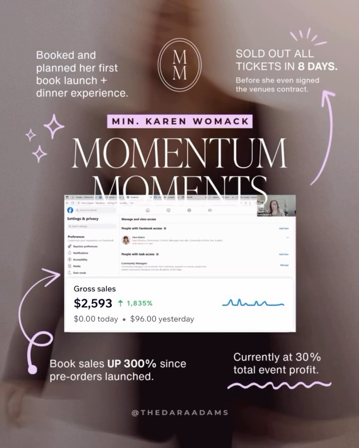 BTS with Minister Karen Womack 🎥🎉
Karen: “I want to be a speaker.”
Me: “Then you need to write a book.”
One week later: Book, done. 🙌🏽
Here’s the thing—when you work with me, you can’t just say you want something and not expect me to hold you accountable.
Inside my work, my clients:
✨ Stay accountable to their assignment
✨ Gain a clear pathway to completion
✨ See real-time results that sustain momentum
I don’t coach to prove my expertise. I coach to produce the excellency of God. Because when you work with me, we walk with Him.
I hope this adds Momentum to your week and inspires you to move the needle forward in the work you’re called to do! ✨
P.s. Book cover designed by me.