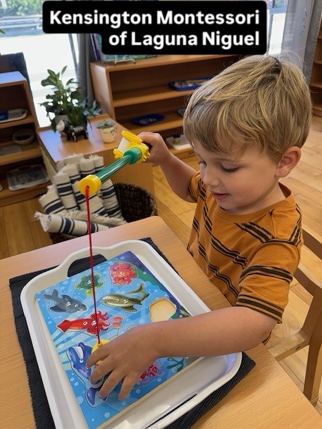 In the Montessori classroom, preschoolers build concentration through hands-on, self-directed activities that gradually extend in length, preparing them for longer, more focused math and language lessons as they progress. Kensington Montessori (949)363-7373 www.Kensingtonmont.org 18 months-6 years old #montessoripreschool #ocmontessori #handsonlearning🙌🏻