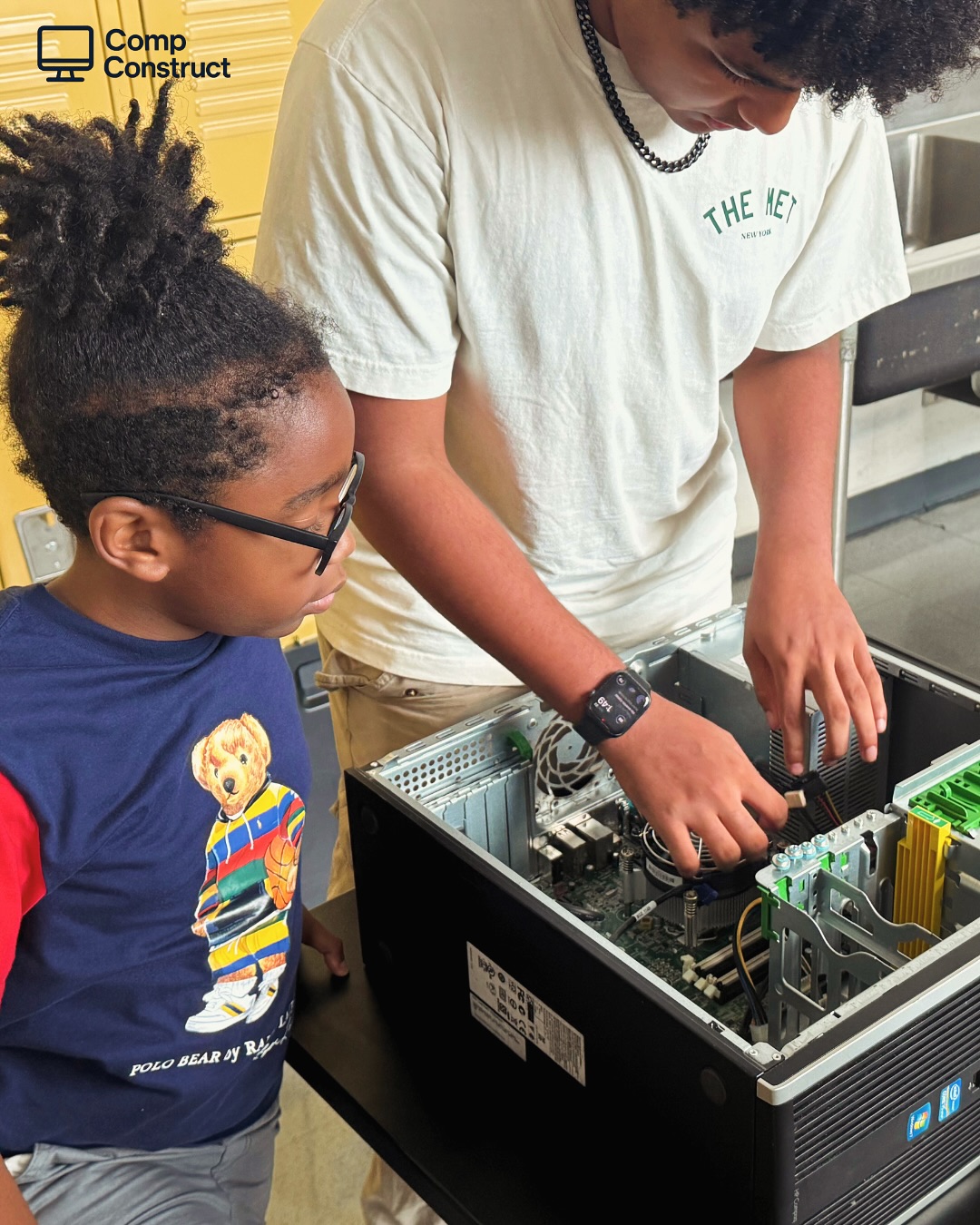 Flashback Friday, Tech Exploration with a special guest, CompuConstruct at @ps109school
This summer 14 middle school students learned about the world of computer building with tech expert Keith Taylor. Not only did they learn about the inner workings of a computer, but they also built functioning machines from scratch!
Students not only explored the components of a PC, but also applied their problem-solving skills in real time. Take a look at the highlights from this exciting summer STEM project!
#stem #gkallday #flashbackfriday #compuconstruct