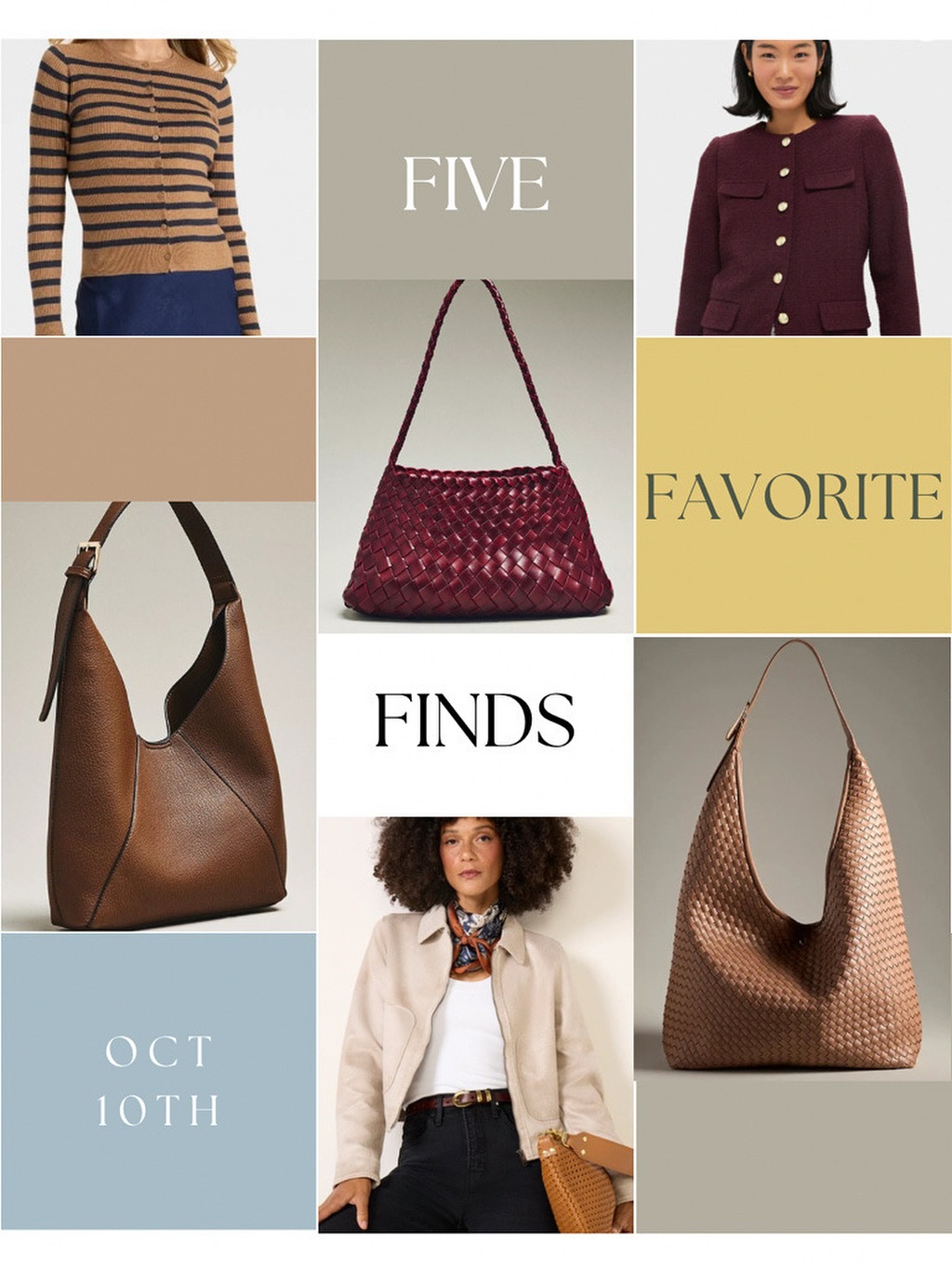 Trying a little something new- my FIVE FAVORITE FINDS from this week’s client work. (I gave you a bonus because I just couldn’t pick between the gorgeous bags!) I shopped for and with clients all week, and these were my favorite finds- versatile, beautiful layers and accessories to welcome fall with flair! Comment “Fall” or “Finds” to get the shoppable list sent straight to your DMs 🤩
shop it here-> https://tapto.shop/letsgetdressedkc/l/43691306