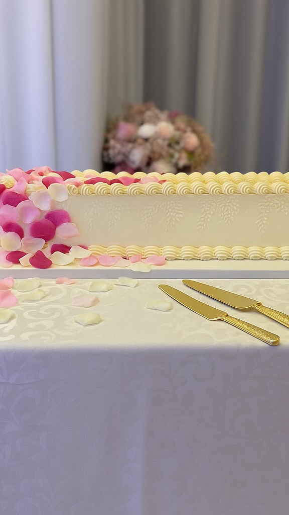 The long wedding cake trend… but make it timeless. 🤍
For A & J’s special day — a soft, romantic statement piece adorned with cascading petals and delicate stencilled florals.
Flavour: Victoria sponge layered with strawberry purée and classic vanilla buttercream. 🍓✨
The bride dreamed of something simple, classic, and full of charm — and I’m so glad I could bring her vision to life.
#JulietCakesIt #WeddingCakeInspo #LuxuryCakes #UKWeddingCake #ButtercreamDesign #RomanticCake #WeddingIdeas #ElegantWeddings #BespokeCakes #ModernBride #romanticweddings #julietcakesitweddingcakes #bespokecakesleicester #cakesinleicestershire #longcakesleicester #3tierscake #cakedecorating #cakemakerleicester #premiumcakes #