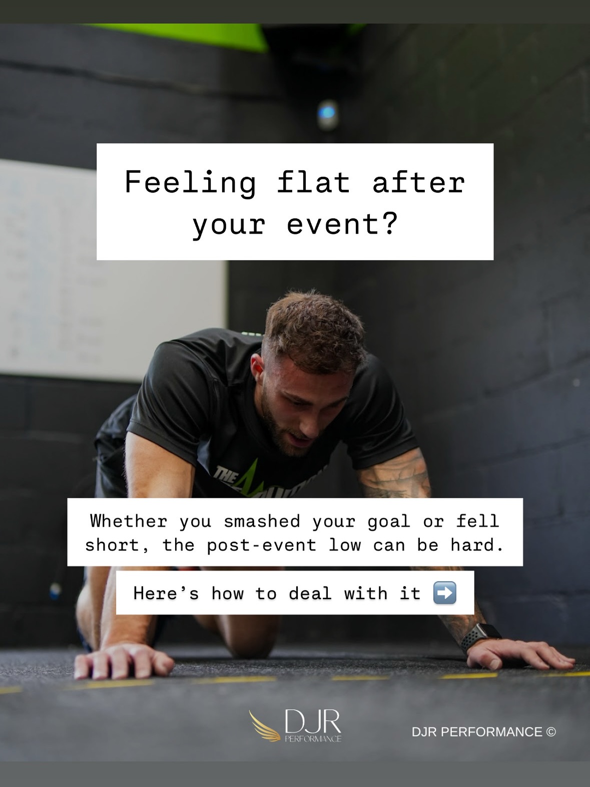 Post-event blues are REAL 😨
You train hard. You commit. The event comes… and then it’s over. Whether you hit your goal or missed it by a mile, that deflated feeling afterward is normal.
Swipe through for 5 ways to process the come-down, reflect with purpose, and rebuild your motivation for what’s next.
KEY MESSAGES:
✅ You are not your result.
✅ Celebrate your progress.
✅ Realign your WHY.
#performancepsychology