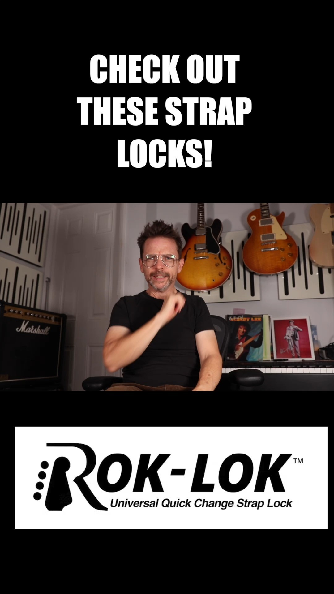 I was sent the new version of the Rok Lok strap locks, the Rok Lok Pros to try out. I really like the original version and use them on every gig and these Pros are a great upgrade, they feel even more sturdy and have a softer more rubbery feel which will be better against the finish of the guitar. Check them out!
#rockintheroklok #roklok #straplocks #guitar #guitarfail #guitardrop #guitargear @rok_lok_strap_lock
