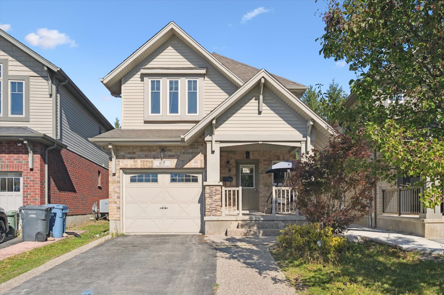 Welcome to 69 Laughland Lane, a charming detached home in Guelph's highly sought-after Pineridge/Westminster Woods community. With 3+1 bedrooms, 3.5 bathrooms, and a legal bachelor apartment with a separate entrance, this property offers incredible versatility - perfect for investors, multi-generational families, or buyers looking to offset their mortgage.
The Craftsman-style exterior, complete with a welcoming front porch, sets the tone from the start. Inside, the main level features a spacious living room with hardwood floors and a stunning gas fireplace framed by a full-height stone surround. The modern eat-in kitchen boasts quartz countertops, stainless steel appliances, and a bonus beverage fridge - ideal for entertaining. The bright breakfast area walks out to a rear deck and private yard. Upstairs, the primary bedroom features a walk-in closet and 4-piece ensuite. Two additional bedrooms are served by a stylish family bathroom.
A separate side entrance leads to the lower-level legal bachelor apartment with its own modern kitchen and bathroom - perfect for a student, young professional, adult child or in-laws! Located in Guelph's desirable South End, you're just minutes from top-rated schools, parks, amenities, restaurants, public transit, and have quick access to the 401. If you're moving up from a condo or townhome and looking for a smart mortgage helper, this home delivers value, space, and opportunity in one of Guelph's most convenient neighbourhoods.
? 69 Laughland Lane
$849,999 | X12469303
โ๏ธ andraarnold@royallepage.ca
#GuelphRealEstate #GuelphHomesForSale #AndraArnoldAndAssociates #RoyalLepageRoyalCityRealty