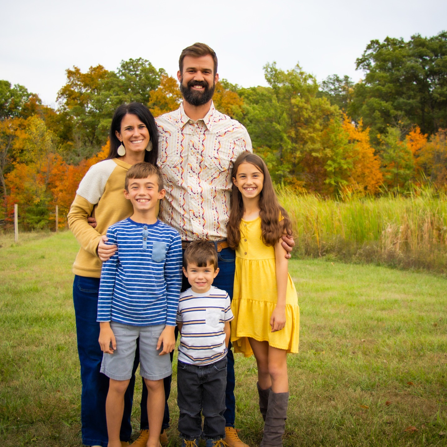 The weather hasn't figured out it's fall, but the trees on our farm finally did! 🍂🍁