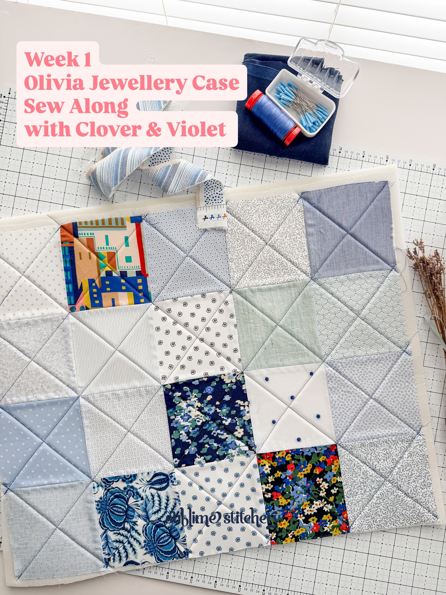 Hi Friends! Well, it’s Week 2 of the @cloverandviolet Olivia Jewellery Case Sew Along, so I probably should share my Week 1 progress 🎉
I’ve used Bosal single sided fusible foam and I love it! Worth checking out. I used @sharonhollanddesigns Midsummer Thread Collection for the quilting - it is such a versatile collection!
I’ve got my @artgalleryfabrics 2.5” edition binding ready to go, but I might have to rethink if it can’t handle the curves - it’s a straight cut binding, not bias cut. I hope it works because I think looks like a great match 😍
And the fabrics, you ask? Well they are @libertylondon scraps, I do enjoy some up cycling ☀️ There’s shirting, wovens and Tana lawn 💙
Have a happy Wednesday!
www.sublimestitchery.com
#cloverandvioletpatterns #oliviasewalong #sewityourself #sewyourown #meandsublimestitchery