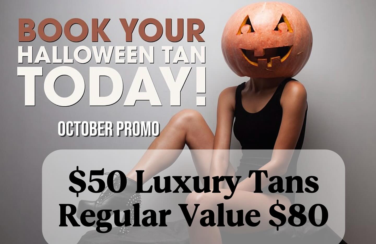 No tricks, just treats 🎃
Get your glow on with a $50 spray tan (regular $80) — because even witches love a flawless bronze ✨
#LuxuryTan #SprayTanArtist #SunlessTan #GlowGoals #BronzedBeauty #TanningQueen #FlawlessGlow #GoldenHourSkin #SprayTanLife #GlowWithConfidence #grimsbytans
