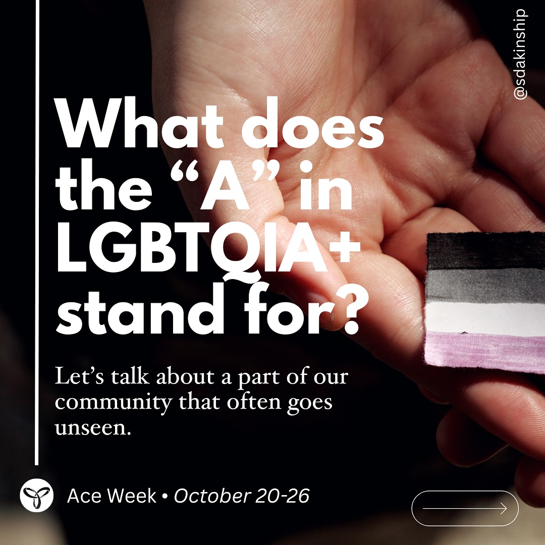 This week we celebrate Ace Week — a time to honor our asexual and aromantic siblings who remind us that love and connection come in many forms. 💜
Not everyone experiences sexual or romantic attraction — and that’s valid.
They are part of our queer community, our faith family, and our story. 🌈
At SDA Kinship, we believe everyone belongs — just as they are.
Learn more at sdakinship.org
#AceWeek #AceVisibility #AsexualAwareness #SDAKinship #QueerAdventists #FaithAndPride #LoveIsDiverse #EveryoneBelongs