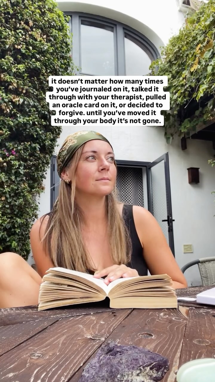 The mind is an integral plane to be working with — and it is *part* of the body, it influences and is influenced by the body — but healing can’t happen on the mental plane alone.
You’ll know if you’re looping within mental healing because you’ll feel stuck. You’ll feel sick of talking about it. You’ll have a lot of meaning and understanding but it’ll still feel triggering. You’ll have endless pages about it in your journal and you’ll probably feel better after writing them, but you’ll have to keep writing them to feel better. You’ll feel like you’re managing it.
This is what a new 1-1 client said to me recently: I can do a breathing practice and it helps and I feel better for a few hours, and then I have to do it again and again to feel better.
That’s managing.
At some point, the *charge* needs to be mobilised through the body.
I love an oracle card and I journal every day, just, FYI.
But it doesn’t move anything.
👉🏽 In my upcoming self paced mini course, The Charge, I’ll guide you into exactly that: because you’ve talked about your anxiety enough, now it’s time to let *it* talk and let it move.
Comment ‘charge’ and I’ll send you the link to get on the waiting list, you’ll get ££ off when it launches this month.
——————
#somatics #somatichealing #somatictherapy #somaticmovement #somaticrelease #somaticpractice #somaticcoach #nervoussystemregulation #nervoussystemhealth #nervoussystemhealing #nervoussystemreset #healingjourney #selfhealers #embodiment #embodimentpractice #emotionalhealing #selfdiscovery