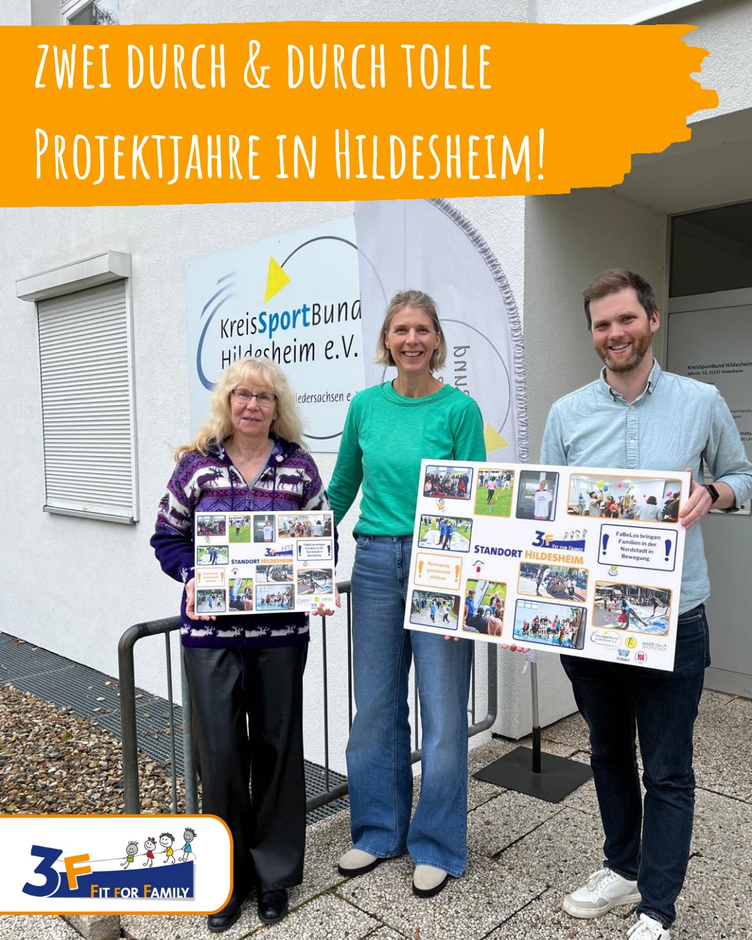 ?3F-Fit for Family?
Zwei durch & durch tolle Projektjahre in Hildesheim! ?
Gemeinsam mit dem @ksb_hildesheim und dem engagierten Nordstadt-Netzwerk haben wir ordentlich Bewegung ins Quartier gebracht. ?♀️
21 neue FaBeLo (FamilienBewegungsLots*innen) sind jetzt aktiv und bringen Familien in Bewegung – mit Herz, Spaß und ganz viel Teamgeist!
Danke Hildesheim für euer Engagement und eure Begeisterung! ?
#3FFitForFamily #FaBeLo #Hildesheim #GemiensamfürBewegungbegeistern #FamilienInBewegung#SSBHildesheim #NordstadtSportstadt #KinderturnstiftungNDS