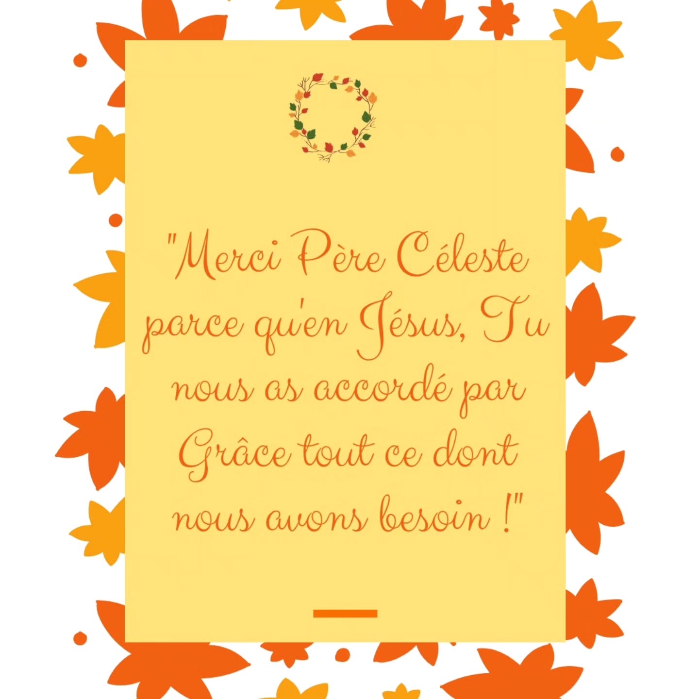 "Merci Père Céleste parce qu'en Jésus, Tu nous as accordé par Grâce tout ce dont nous avons besoin !"
Amen 🙏🙏
#bible #bibleverse #evangile #foi #foichretienne #priere #dieuestamour #dieuestfidèle #pere #pèrecéleste #saintesprit #jesuschrist #grâce