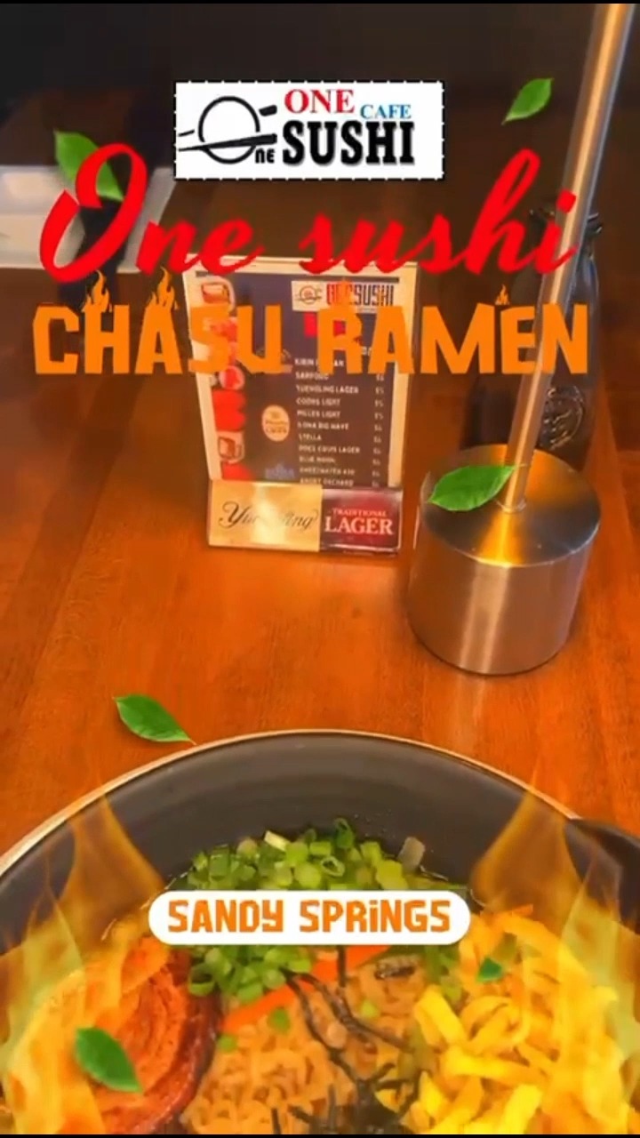 ❤️❤️❤️❤️❤️❤️❤️❤️
Cold Day? Warm Up with Best Ramen at One Sushi Korean Japanese Cafe
Best Ramen, Best Food, Until Midnight (12AM)
One Sushi Korean Japanese Cafe
1. Top-quality ingredients
2. In-House-Made Chashu and Meat
3. J-Ramen and K-BBQ-Ramen
-> Best Ramen at One Sushi
You also enjoy:
Sushi & Roll
Rice Platter
Poke Bowl
Yaki-Udon & Soba
Last order for Fried Rice & Yaki Noodle: 11 PM
Last order for the others: 11:30 PM
#Sushi #KoreanBBQ #Koreanfood #JapaneseFood #Ramen #Pokebowl #FriedRice #SushiRestaurant #PerimeterMall #SandySprings #Atlanta #Dunwoody #ParkingLot #Freshsushi #Glutenfree #JapaneseRestaurant #Sashimi #Nigiri #Teriyaki #Bulgogi #Yakiudon #Yakisoba #Hibachi #OpenRestaurant #Bento #happyhour #latedinner