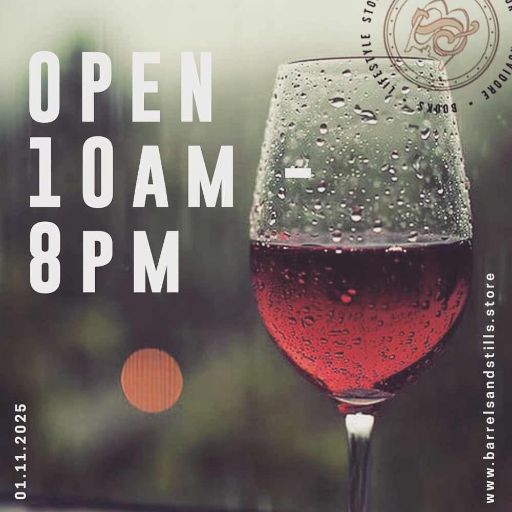 We're open till 8pm today & Tomorrow
Come pick up a wine for that Netflix movie 🎬
10am - 8pm
#barrelsandstillshawthorne #localwinestore #hawthornewinestore #4171 #winelovers🍷❤️ #lofiwines