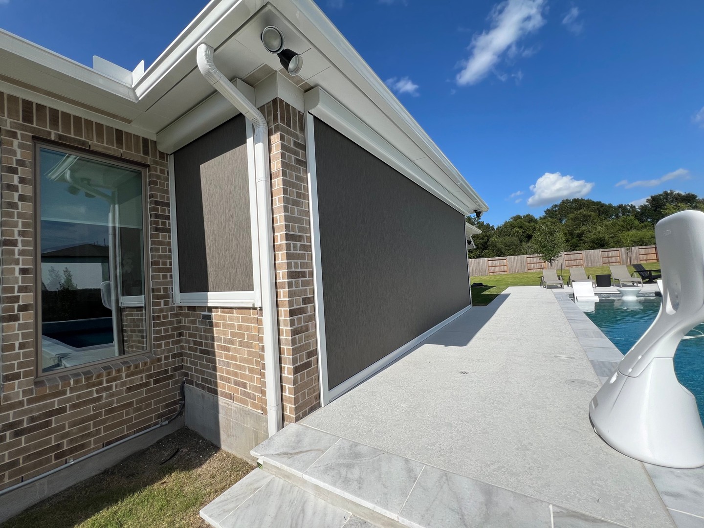 Transform ordinary patios into private retreats.
See how a simple corner became a luxurious, weather-proofed oasis—custom motorized shades, expert installation, and a seamless finish. Imagine relaxing poolside, shielded from sun, wind, and rain, all at the touch of a button.
Curious about what your outdoor space could become?
Book a personalized consultation with Patio Pirates and let’s design your perfect escape. 🌴