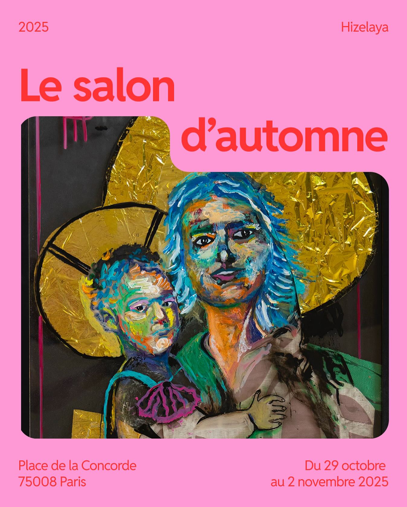 Demain s’ouvre le Salon d’Automne 2025, à Paris.
J’ai la joie d’y participer, aux côtés de plus de mille artistes venus partager leur regard, leurs gestes, leurs émotions. En direct, comme un grand atelier ouvert.
Vous me trouverez chaque jour dans la section « Expression libre », au cœur de cette effervescence créative.
Merci pour votre fidélité, vos mots, vos présences.
À demain, sous la lumière d’octobre.
Hizelaya
📍Salon d’Automne – Paris Champs-Élysées
📅 Du 29 octobre au 2 novembre
📱 Si vous passez me voir, un simple message suffit : 06 09 87 20 65
#salondautomne #paris #art #peinture #artistepeintre #hizelaya