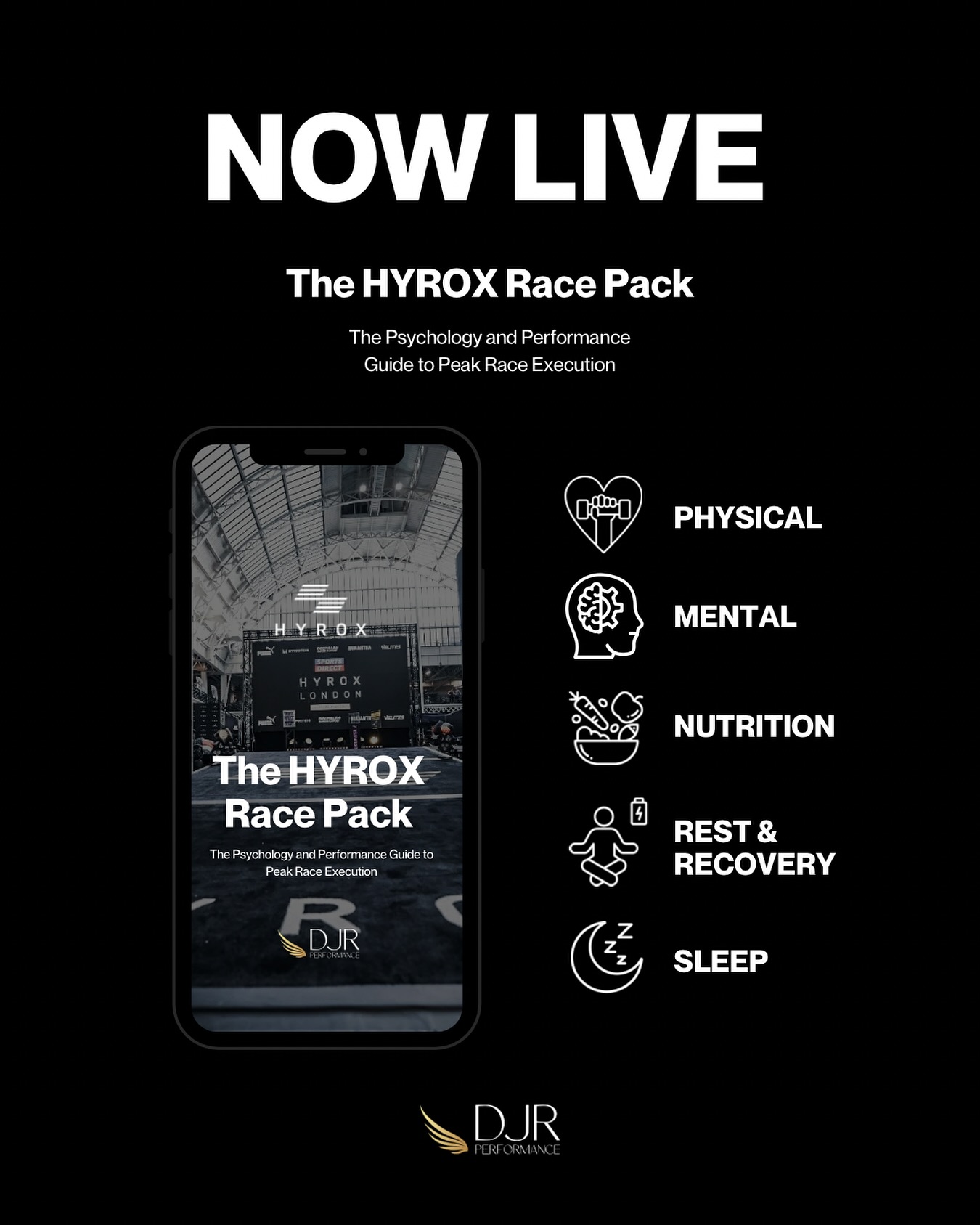 🚨NOW LIVE 🚨
Our bespoke HYROX Race Pack is now live!
Prepare your mind and body for race day with this evidence-based HYROX performance guide.
Inside you’ll learn how to optimise your physical preparation, mindset, fuelling, nutrition and hydration, sleep and recovery, with practical strategies used by elite hybrid athletes.
Designed by a Peak Performance Expert, this 15-page digital guide gives you the tools to stay calm, focused and race-ready so you can execute with confidence when it matters most.
Perfect for:
✅ HYROX competitors (beginner to pro)
✅ Athletes who want a strategic, psychological edge
✅ Anyone who trains hard and wants to race smart
CURRENTLY AVAILABLE AT 25% OFF
was £19.99 NOW £14.99 LIMITED TIME
Instant digital download. Hit the link in our bio or visit the shop at:
🔎 www.djr-performance.com
https://www.djr-performance.com/product-page/hyrox-race-pack-1
#hyrox #racepack #performancepsychology