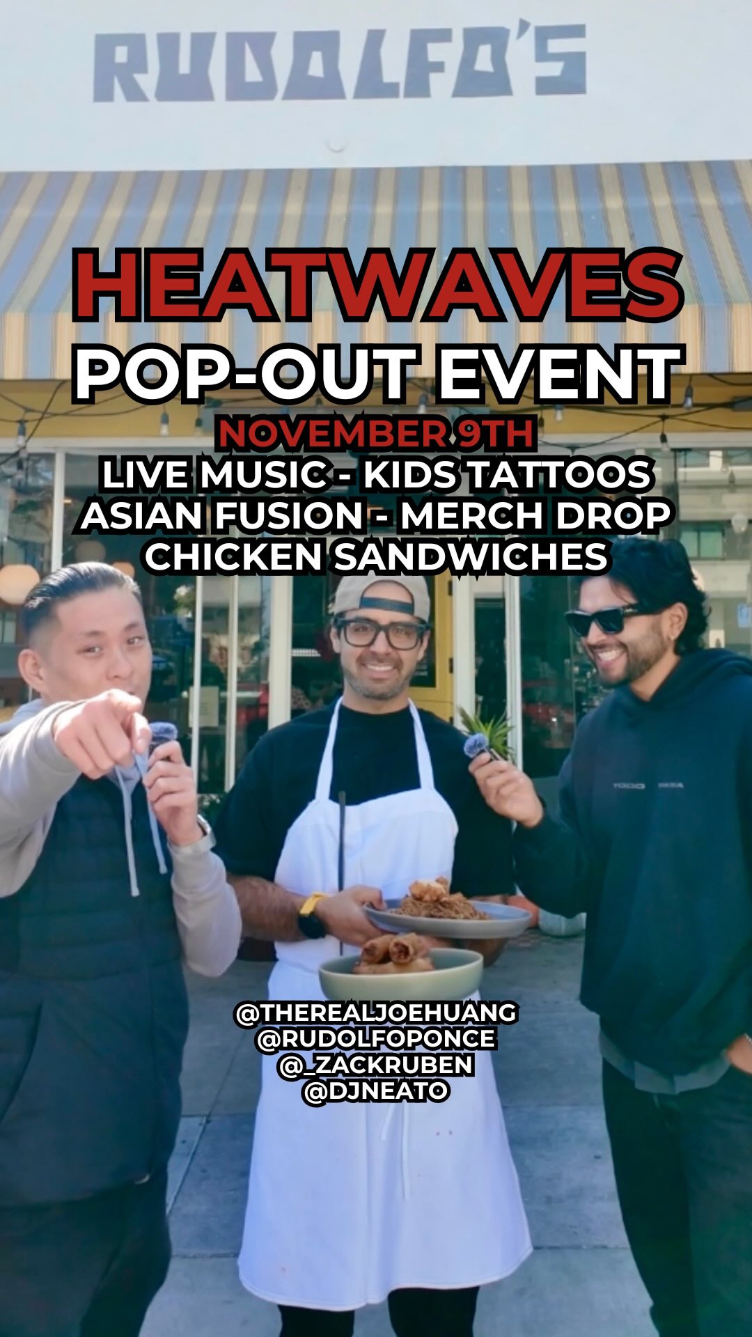 Pop out this Sunday for @heatwaves831 pop out event!
⬇️⬇️⬇️⬇️⬇️⬇️⬇️⬇️
📅November 9th
🕚11AM - Sold Out
📍543 Lighthouse Ave Pacific Grove
🎶 Live music with @DJNeato 11am-3pm
🧢 New Merch drop & kid’s temporary tattoos by @momforgiveme
🔥garlic noodles + fried chicken inspired by @therealjoehuang
🔥Lumpia!
🔥Hot Honey + Garlic Fried Chicken Sando @heatwaves831
🔥Banana Pudding is BACK! ONLY THIS SUNDAY
#pacificgrove #monterey #montereybay #centralcoast #carmelvalley #SeasideCA #montereypeninsula #831 #marinaca #salinas #carmelbythesea