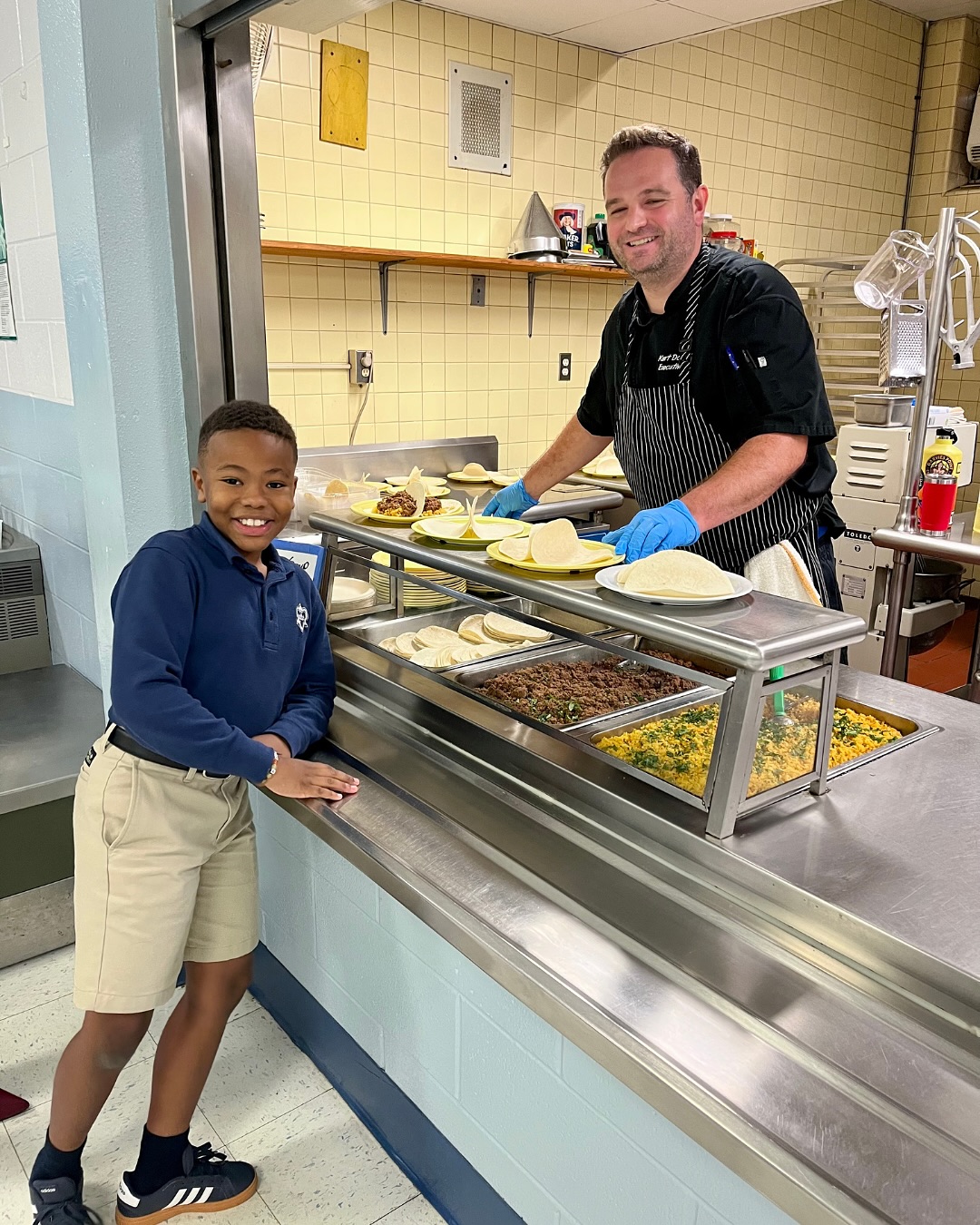 At HCA, lunchtime isn’t just about refueling - it’s a highlight of the day, thanks to Chef Kurt!
With his infectious energy and culinary creativity, he transforms the cafeteria into a vibrant hub where students and staff alike gather to enjoy delicious meals and share laughs.
Chef Kurt ensures that every meal is an experience to look forward to. We appreciate all that he does to make our days brighter and our bellies fuller.
Thank you, Chef Kurt, for making lunch fun and never a dull moment at HCA!